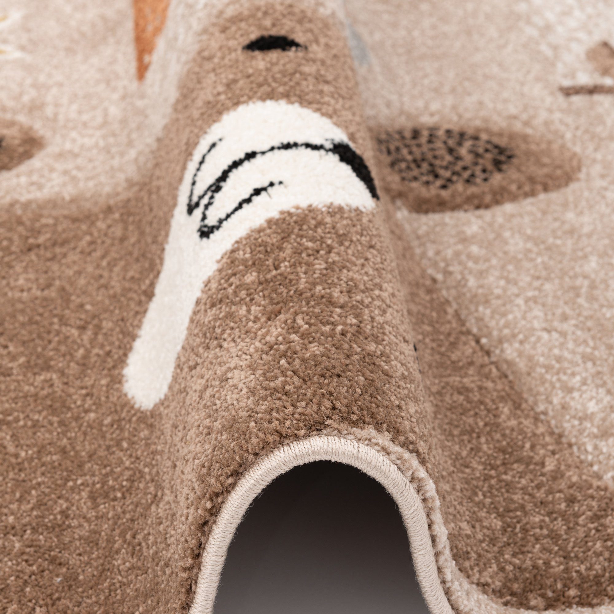 Pergamon Kinderteppich Kinder Teppich Maui Kids Fuchs und Bär, Rechteckig, Höhe: 13 mm