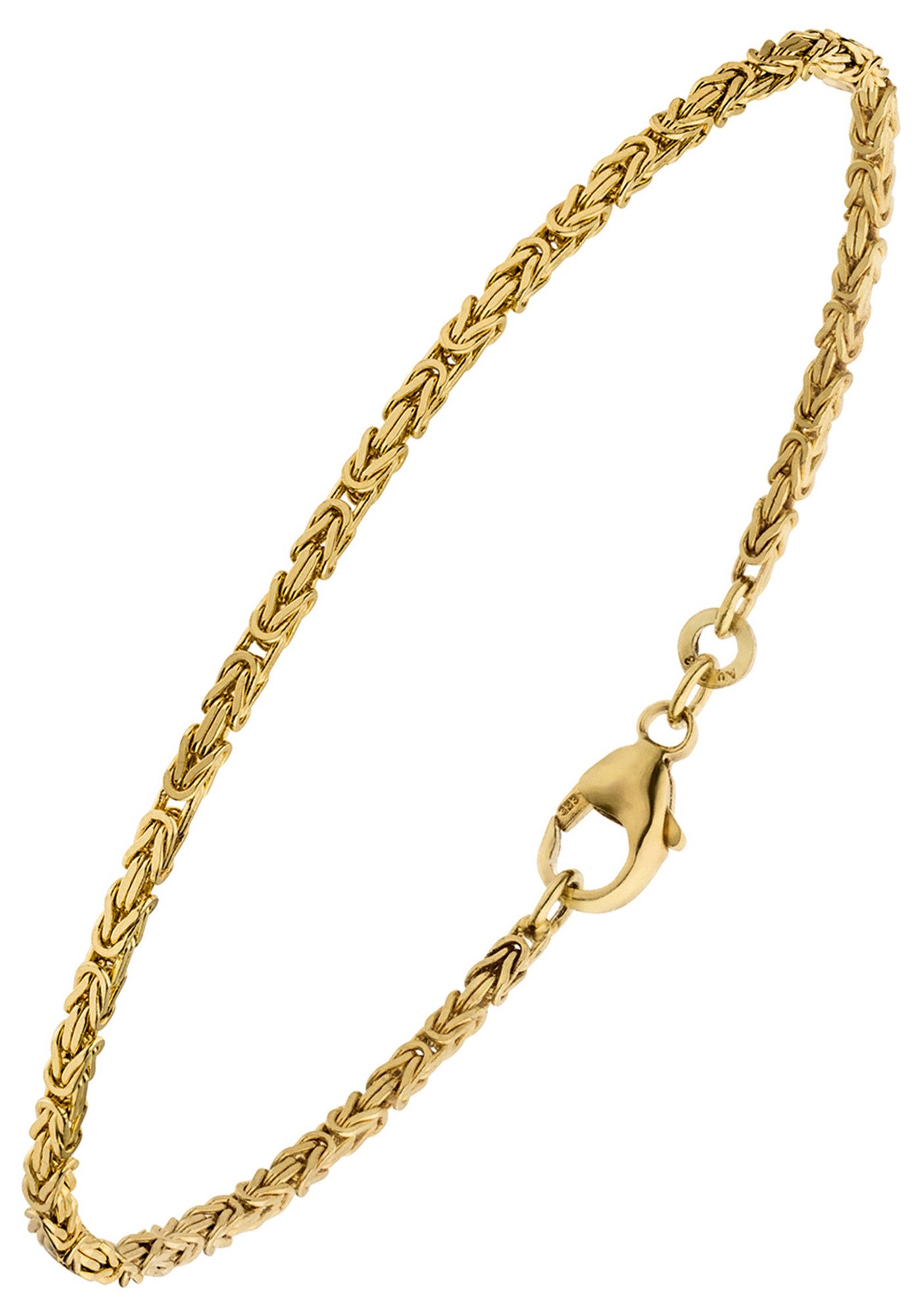 JOBO Goldarmband Armband Königsarmband 1,8 mm 18,5 cm, 333 Gold massiv