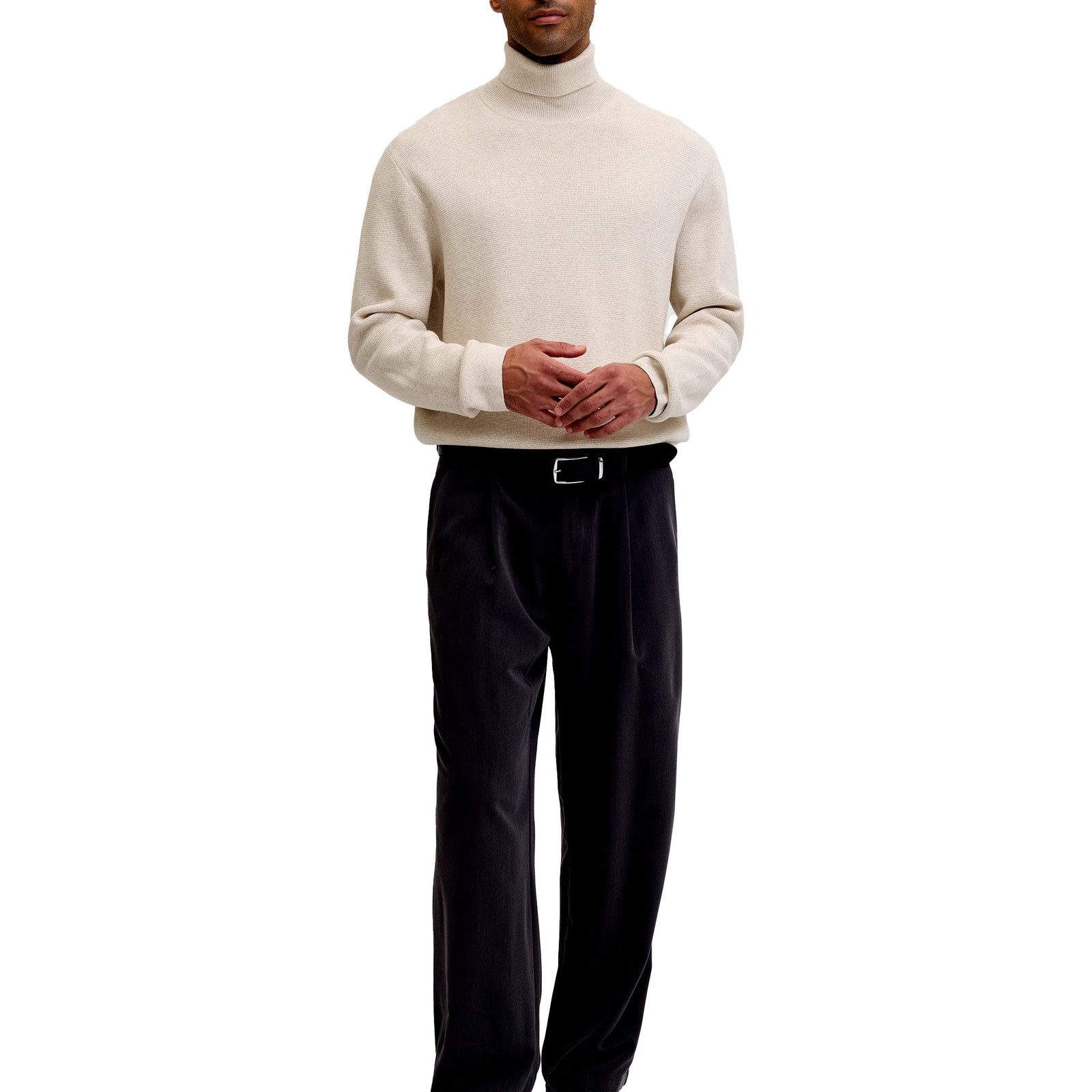 Jack & Jones Strickpullover Milano Stitch Knit Roll Neck mit Rollkragen günstig online kaufen