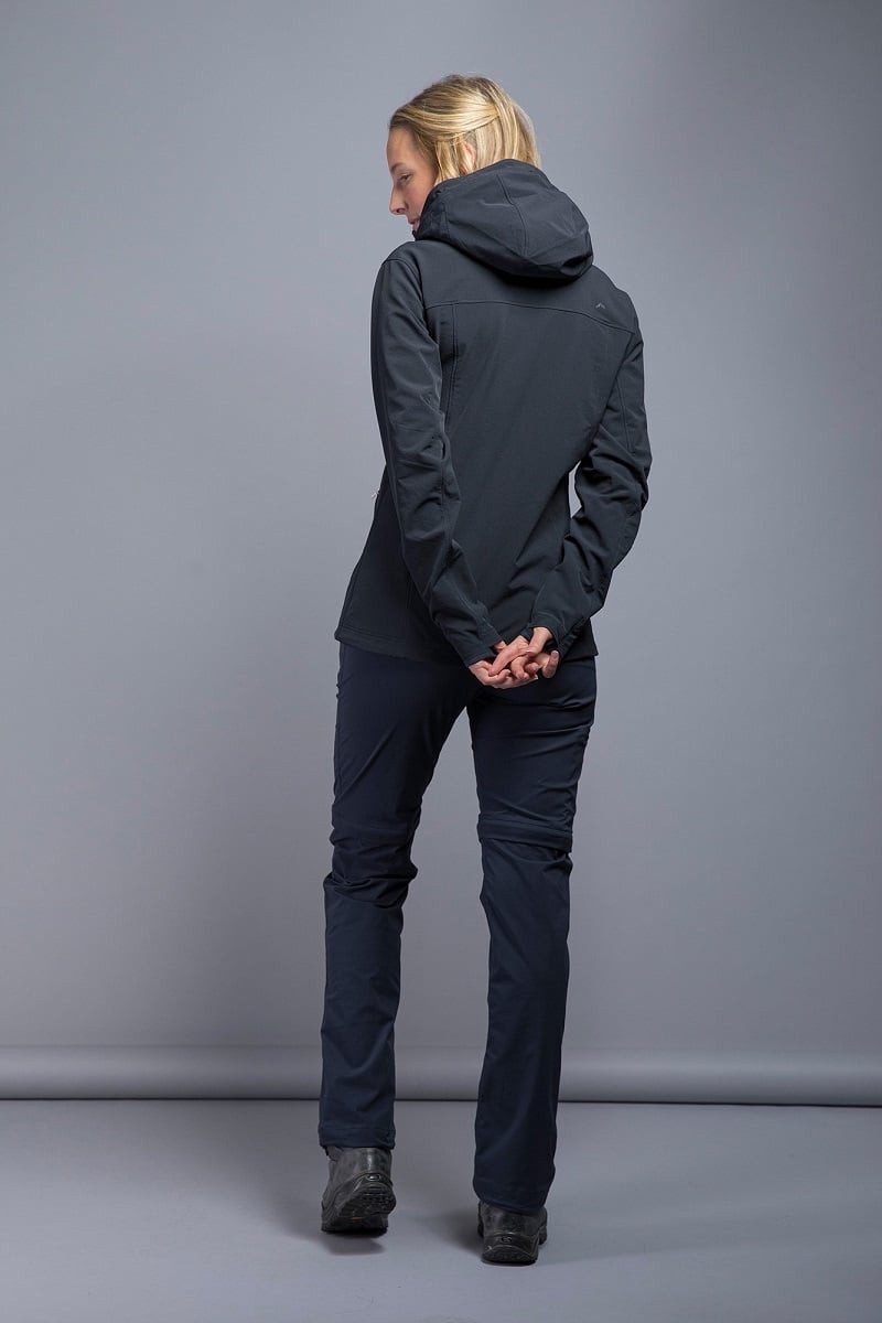 TATONKA® Softshelljacke Cesi Hooded (winddicht, atmungsaktiv) dunkelblau Damen