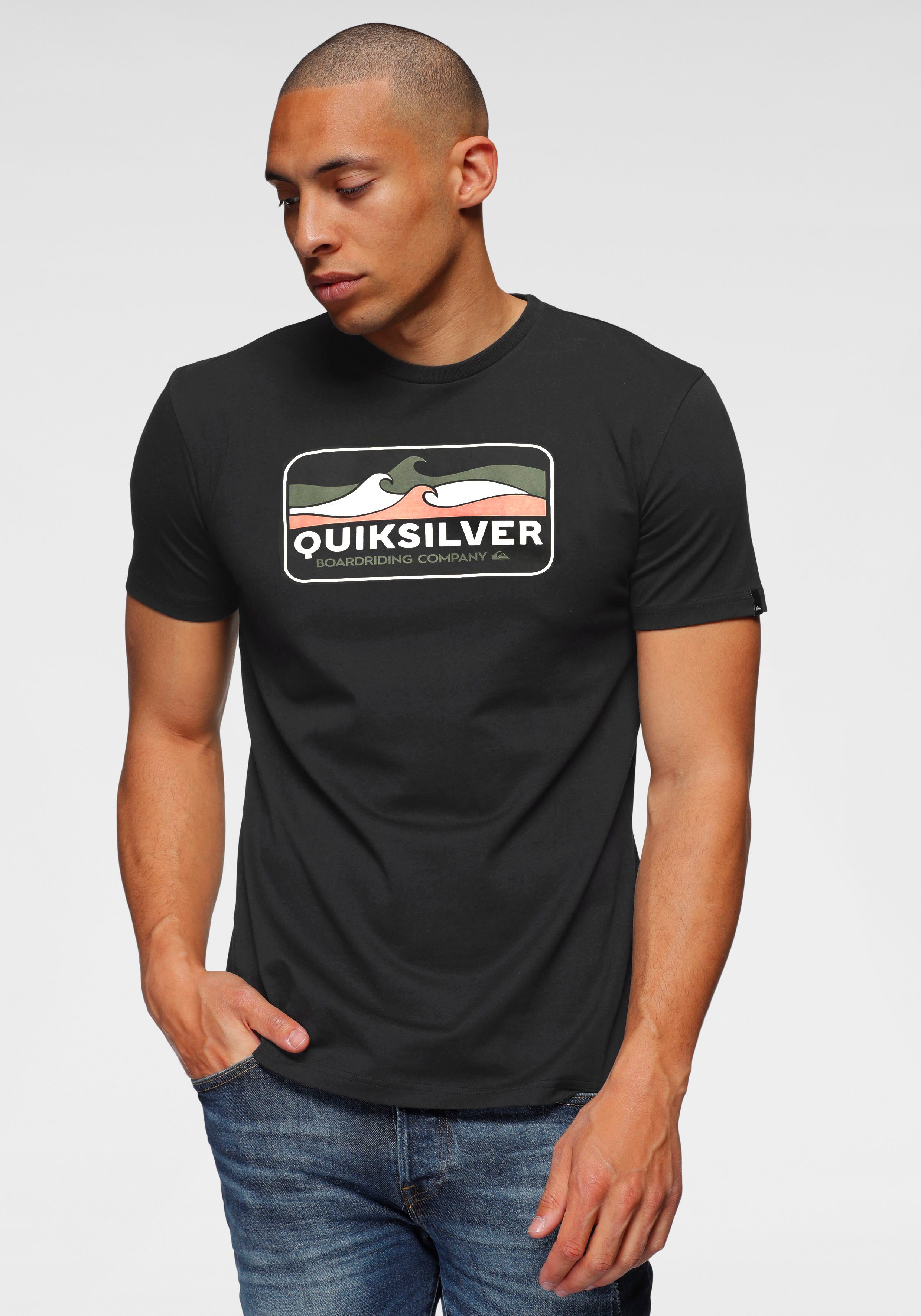 Quiksilver T-Shirt (Packung, 2-tlg., 2er-Pack), Aus reiner Baumwolle
