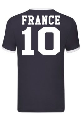 Blondie & Brownie T-Shirt Herren Frankreich France Sport Trikot Fußball Weltmeister EM