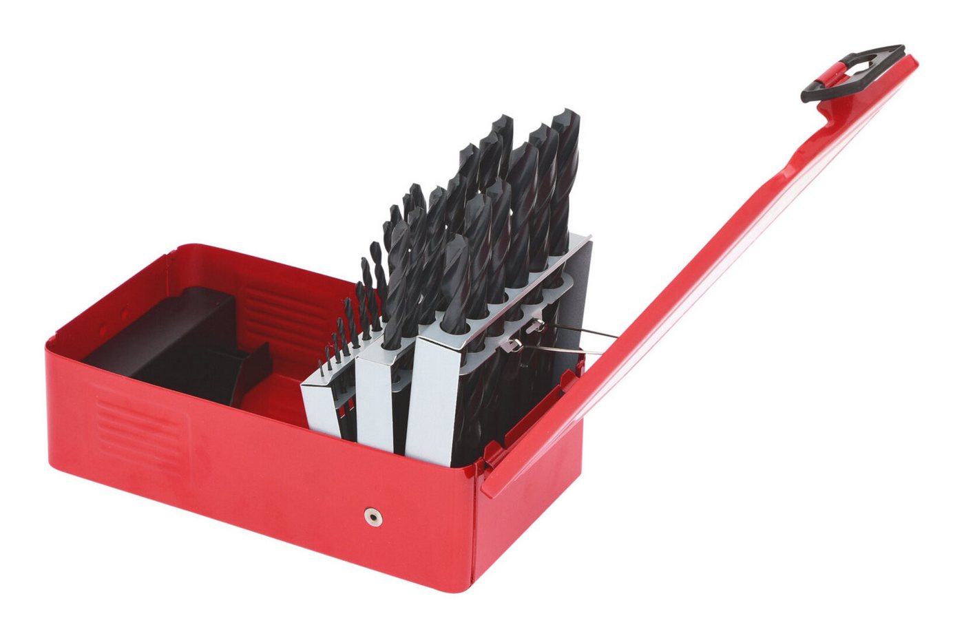 Thumbnail - KS Tools Spiralbohrer, (25-tlg), HSS-R Satz, Stahlblechkassette, 25-teilig, 1-13 mm