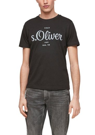 s.Oliver T-Shirt mit markantem Logo-Print