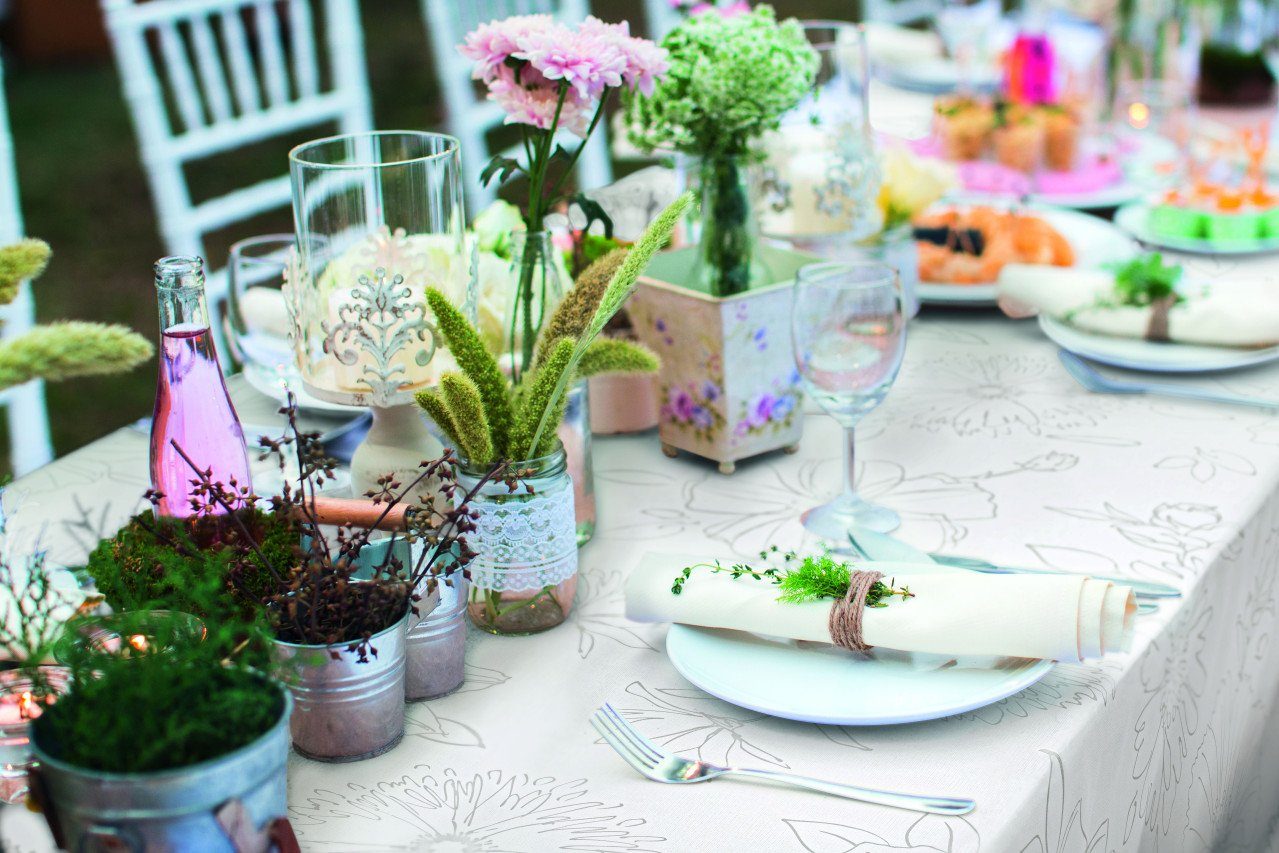 d-c-fix Tischdecke d-c-table® Tischdecke Manhattan Palmas 130 x 160