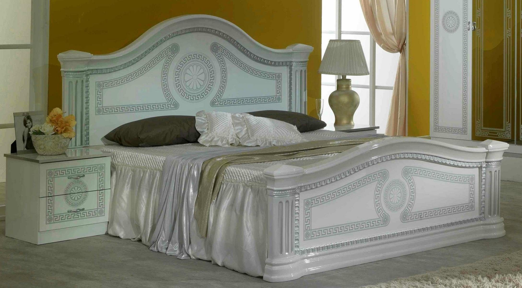 JVmoebel Italienische Betten Modern Set Schlafzimmer-Set Möbel Bett 6tlg. Schlafzimmer Luxus