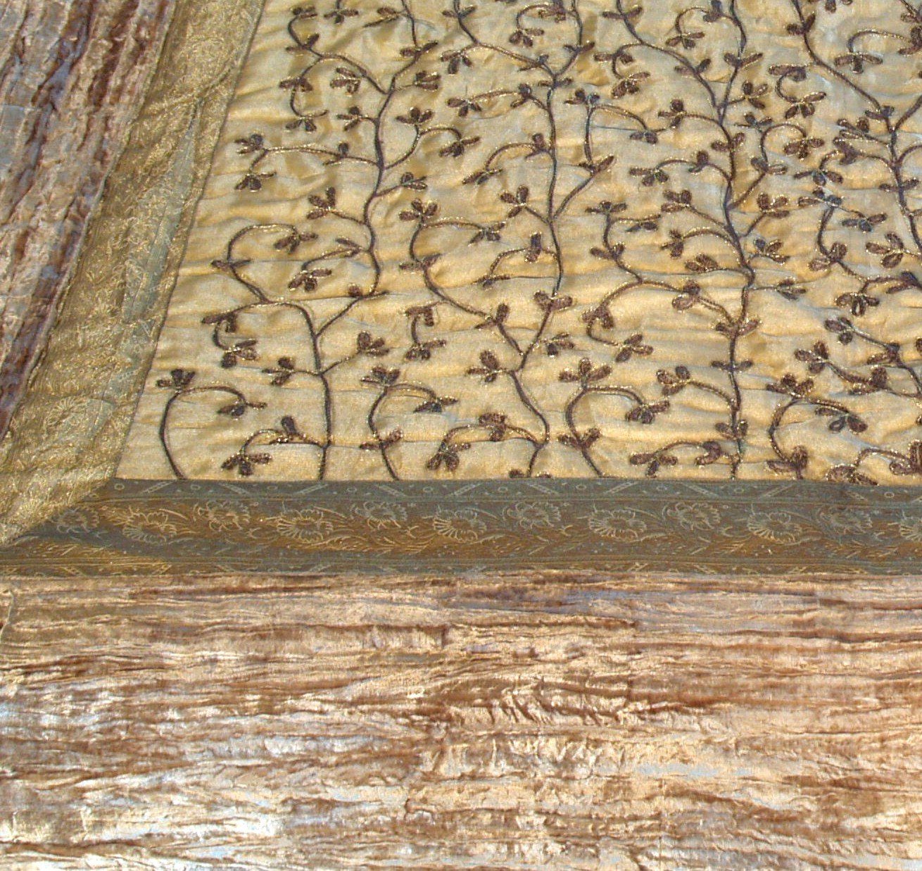 Guru-Shop Tagesdecke Brokat- Samtdecke, Tagesdecke, Bettüberwurf günstig online kaufen