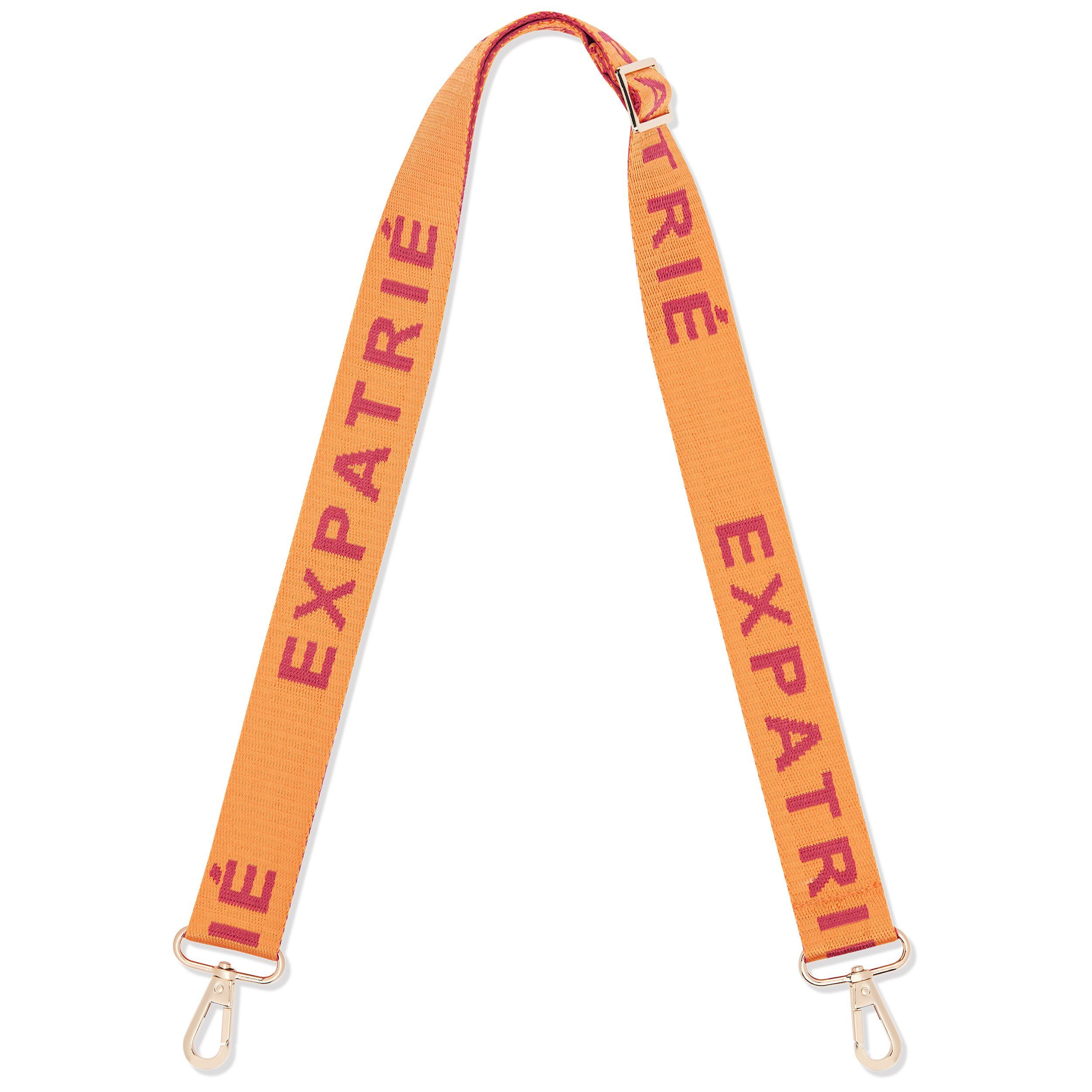 Expatrié Schulterriemen Jeanne Schultergurt für Taschen (1-St) Flexibler Taschengurt Logo Orange