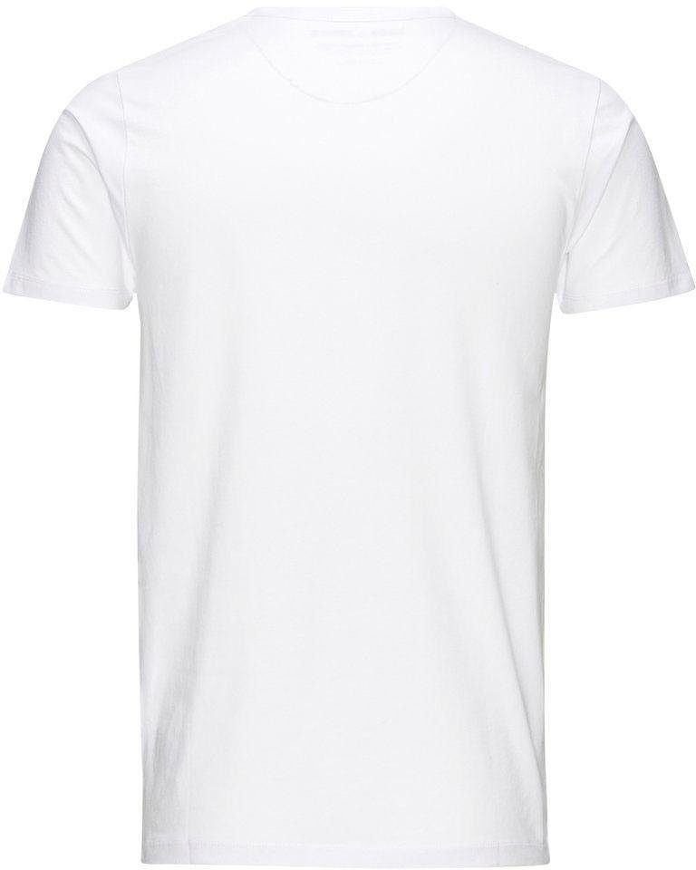 O-NECK optical Jones white & BASIC Jack T-Shirt TEE