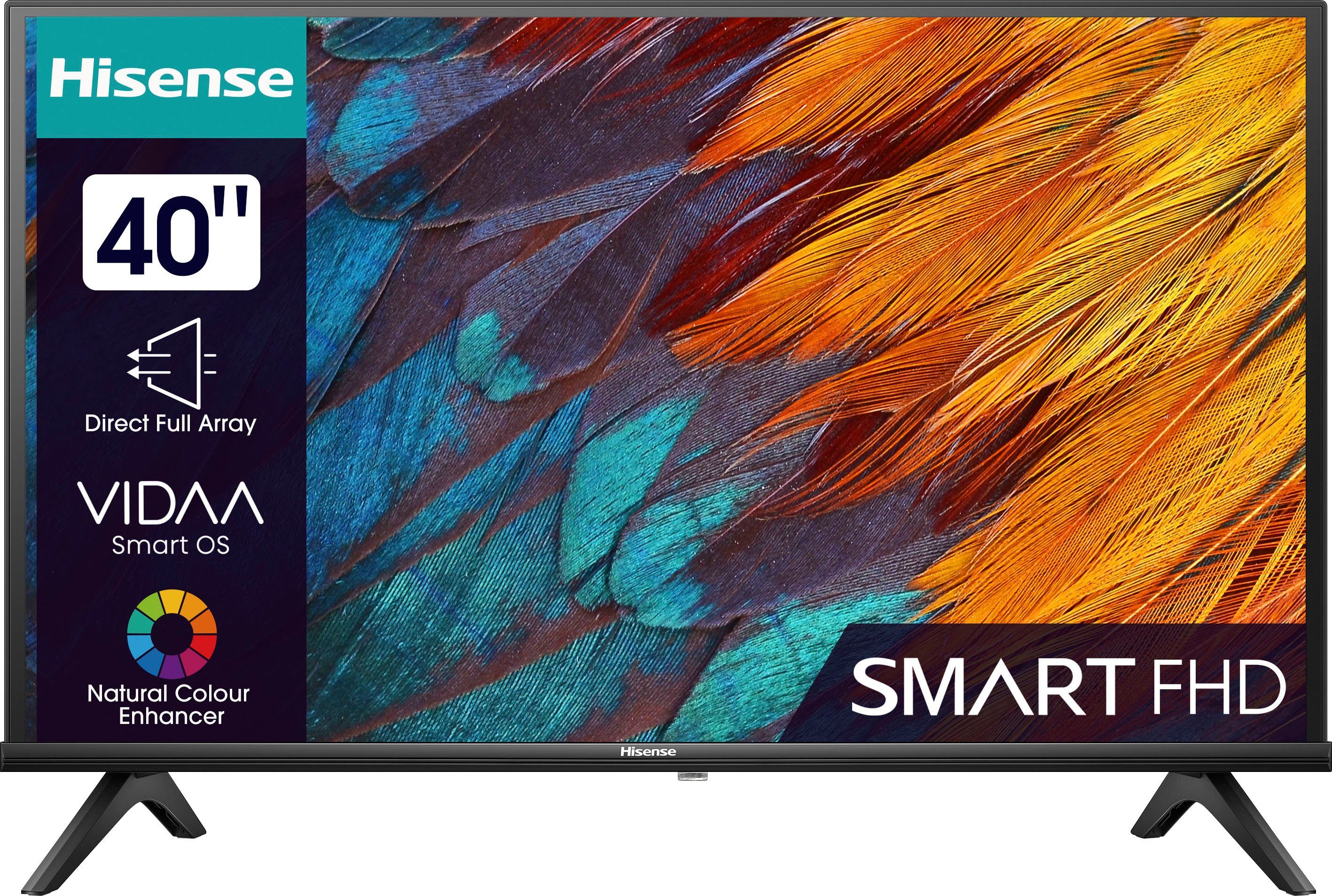 Hisense 40E41KT LED-Fernseher (100 cm/40 Zoll, Full HD, Smart-TV, Smart-TV,Triple  Tuner DVB-T2 / T/C / S2 / S)