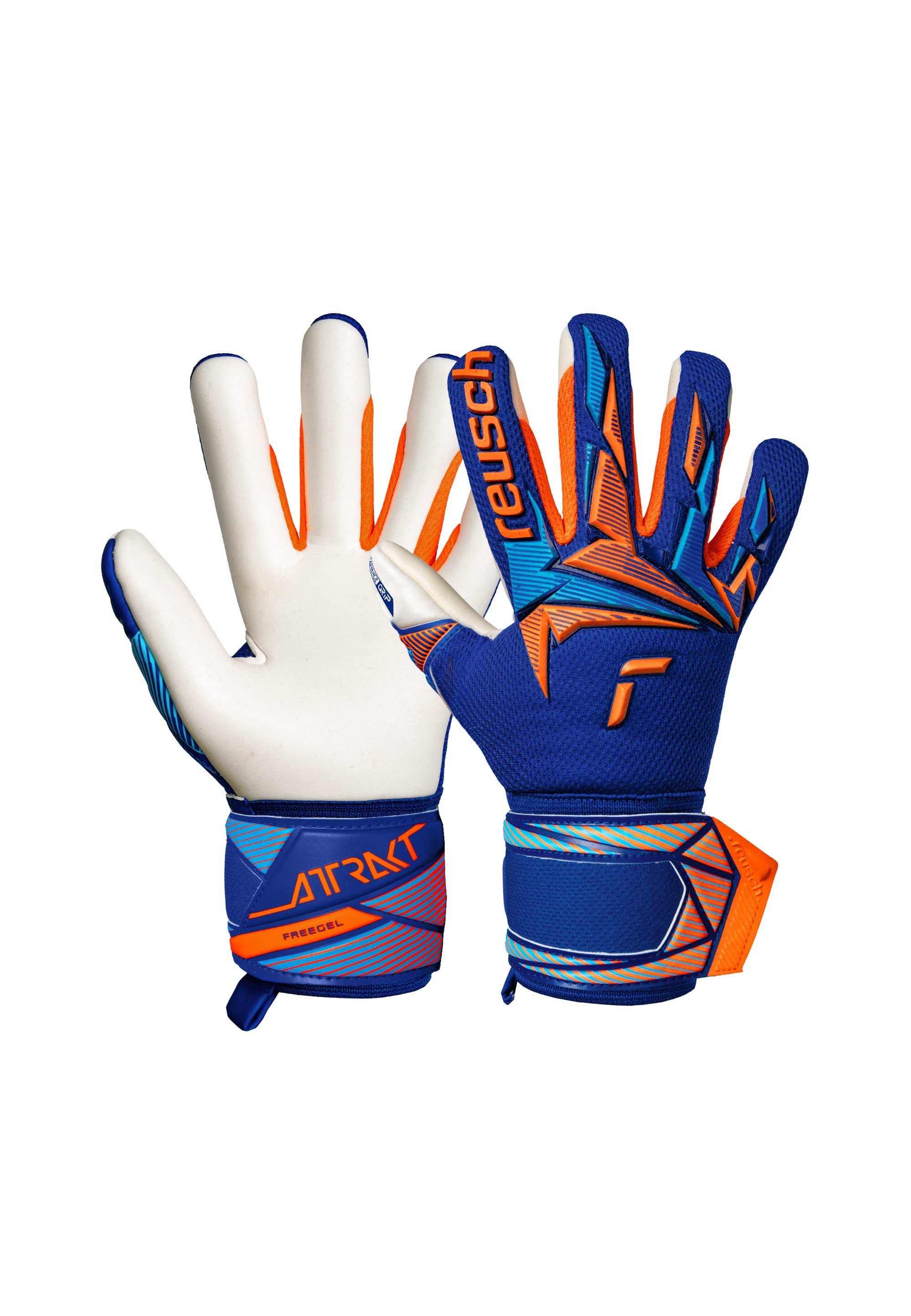 Reusch Torwarthandschuhe Attrakt Freegel Advance Junior mit atmungsaktiven Mesh-Einsätzen