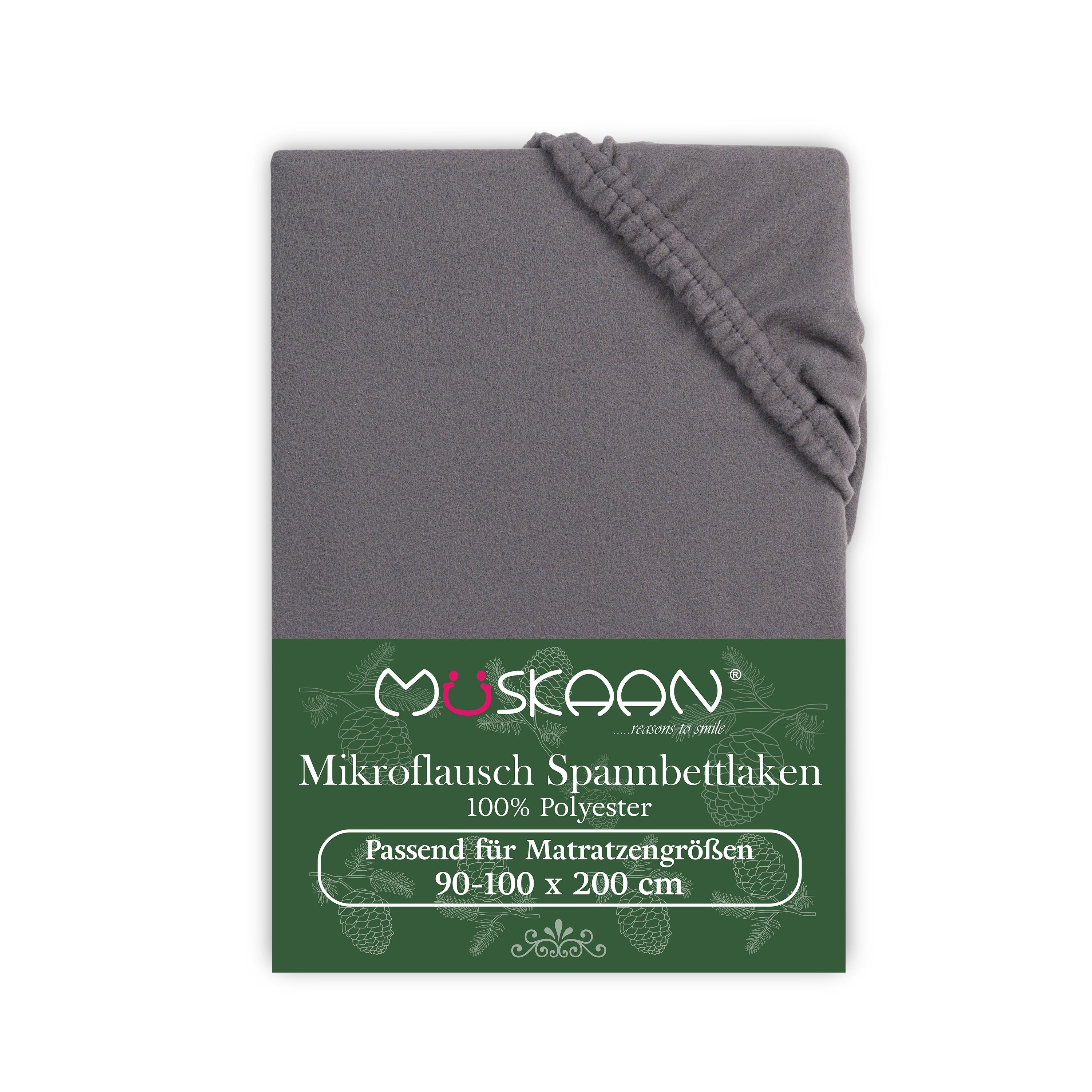 Müskaan Spannbettlaken Spannbetttuch Bettlaken Winter Flausch Warm Leintuch günstig online kaufen