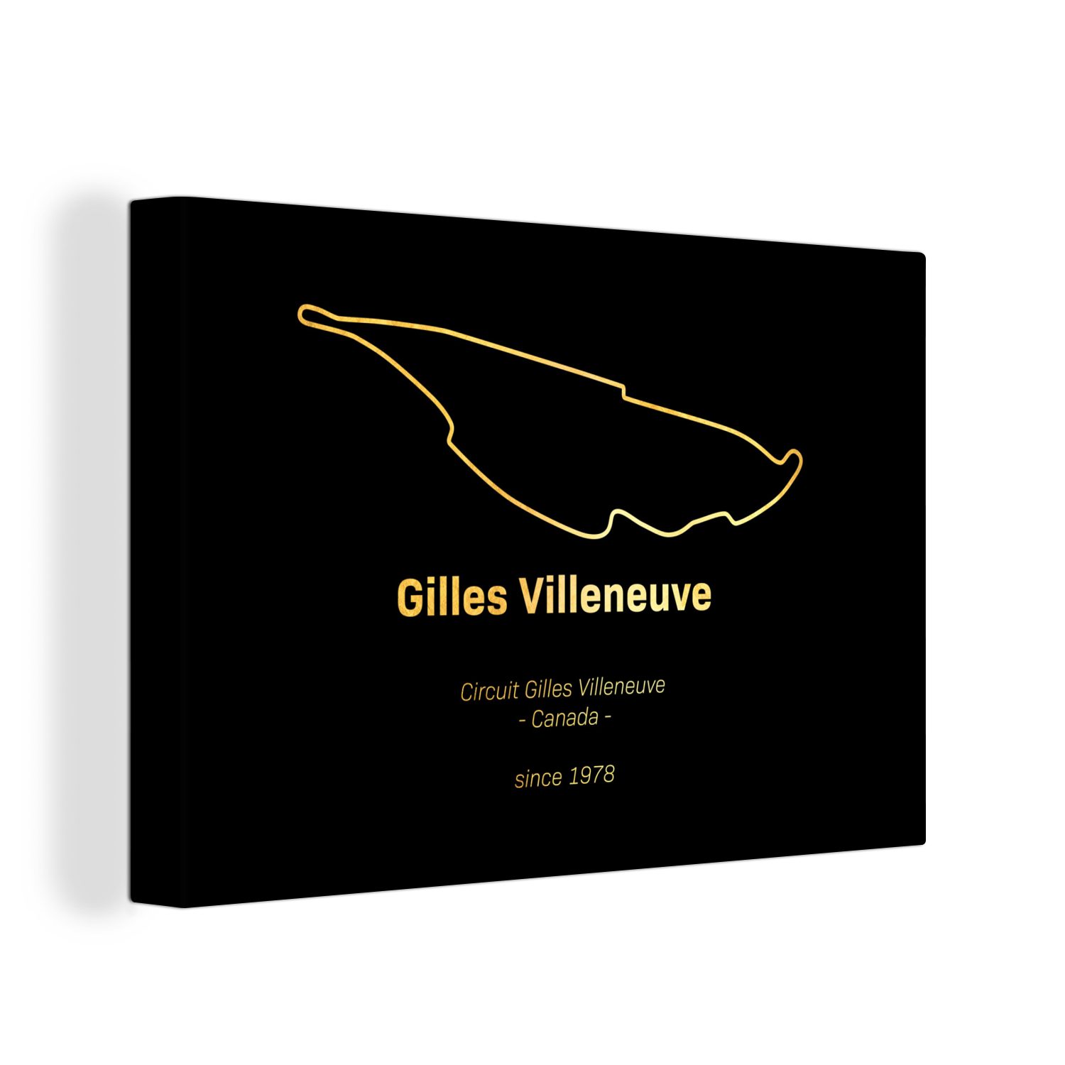 OneMillionCanvasses® Leinwandbild Kanada - Formel 1 - Rennstrecke, (1 St), Wandbild Leinwandbilder, Aufhängefertig, Wanddeko, 30x20 cm