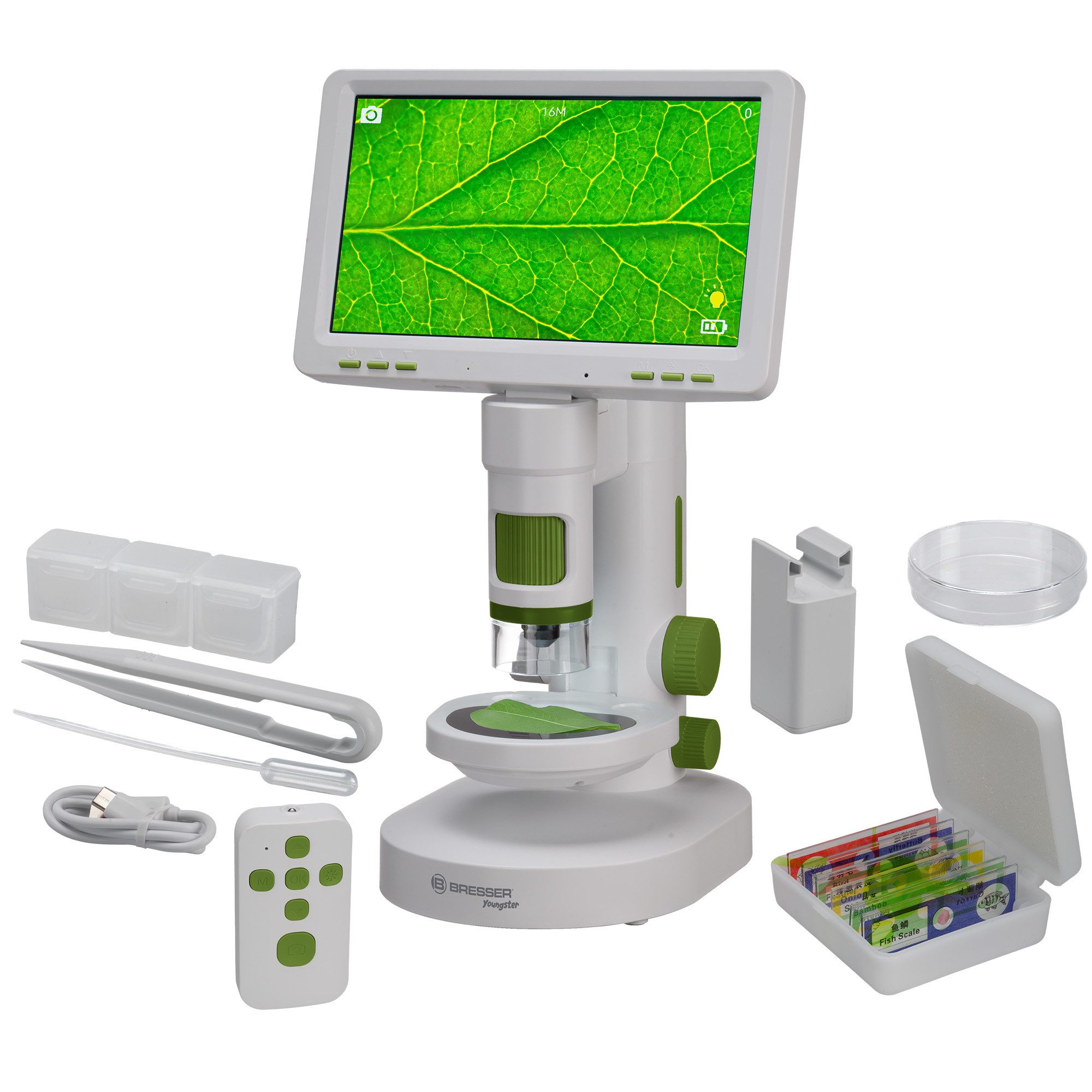 BRESSER LCD-Mikroskop 7" Bildschirm Kindermikroskop