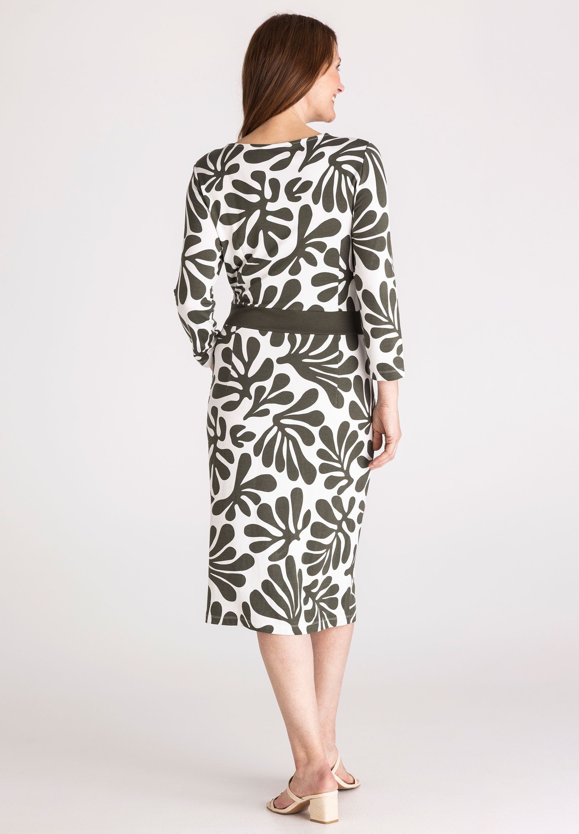 FRANK WALDER Jerseykleid mit Taillenband