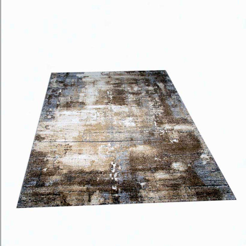 Carpetia Teppich Designer Teppich Wohnzimmer Kurzflor Stein Optik braun bei günstig online kaufen