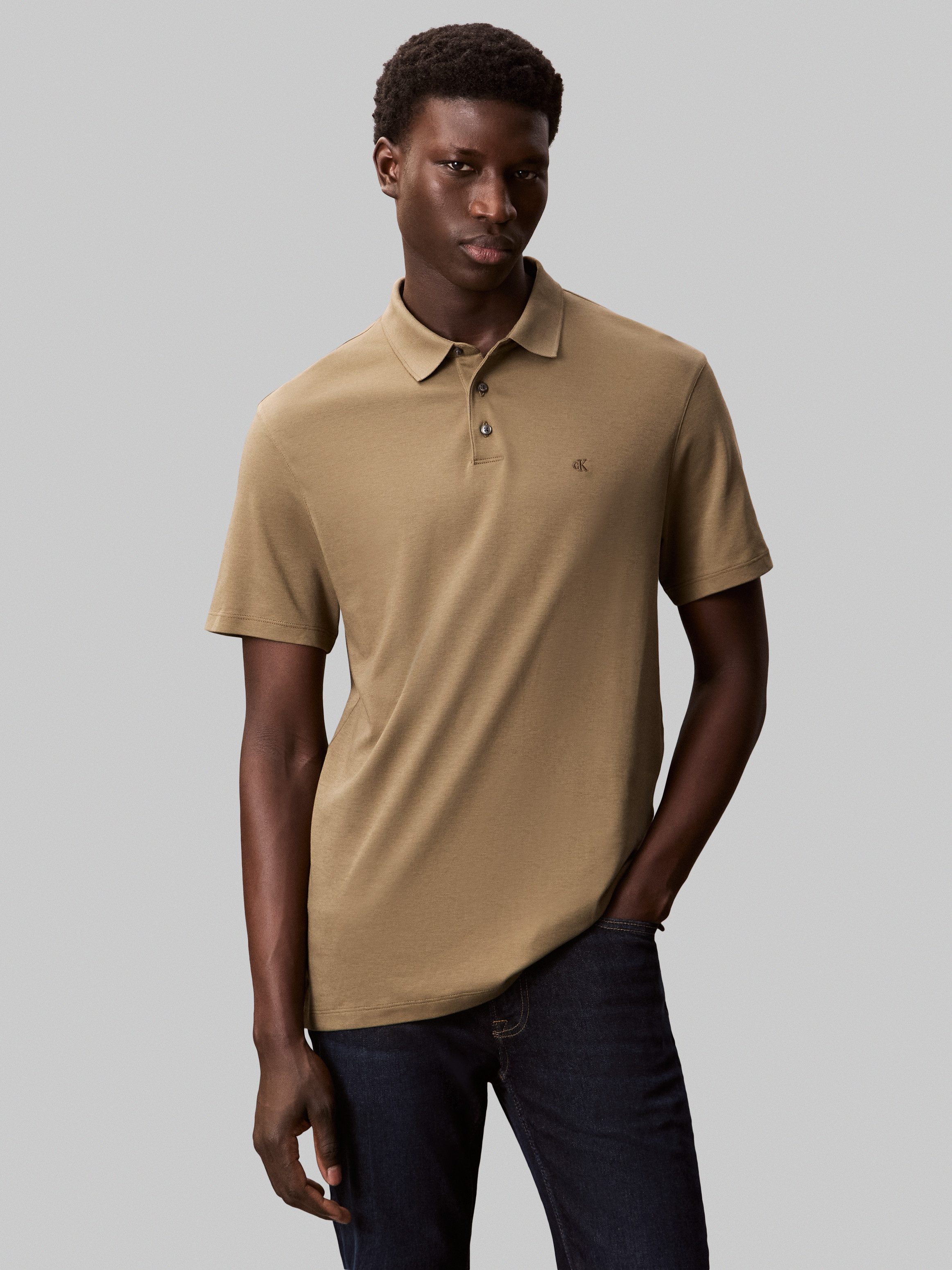 Calvin Klein Poloshirt SS SUPIMA CHEST günstig online kaufen