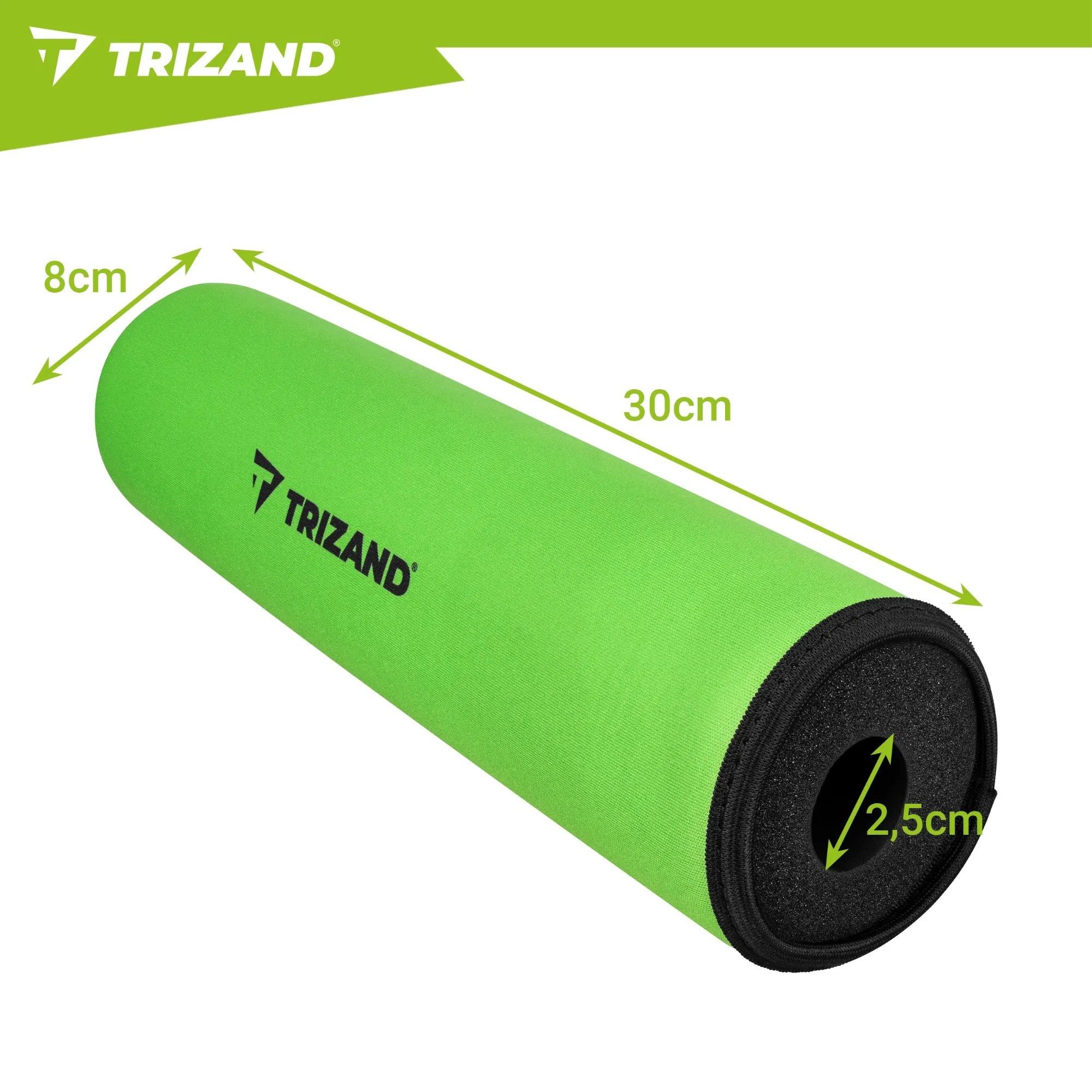 Trizand Paddelschwimmer Paddelboje Auftriebskoerper SUP-Paddel, (Spar-Set, 1-St., 30 x 8 cm schwimmfähig), schwimmfähig, NBR-Schaum, leicht, Klettband