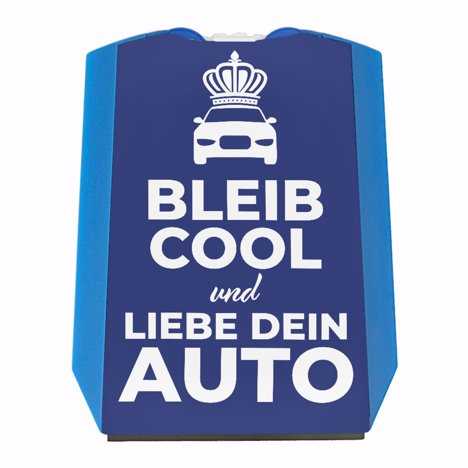 Parkscheibe Bleib cool und liebe dein Auto Parkscheibe mit 2 Einkaufswagenchips
