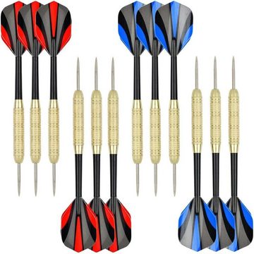 one80 Dartscheibe Professional Dartboard mit 12 Dartpfeilen Profi Set, Sisal/Borsten-Dartscheibe mit Stapelfreiem Dartset 18 g Stahlspitzen