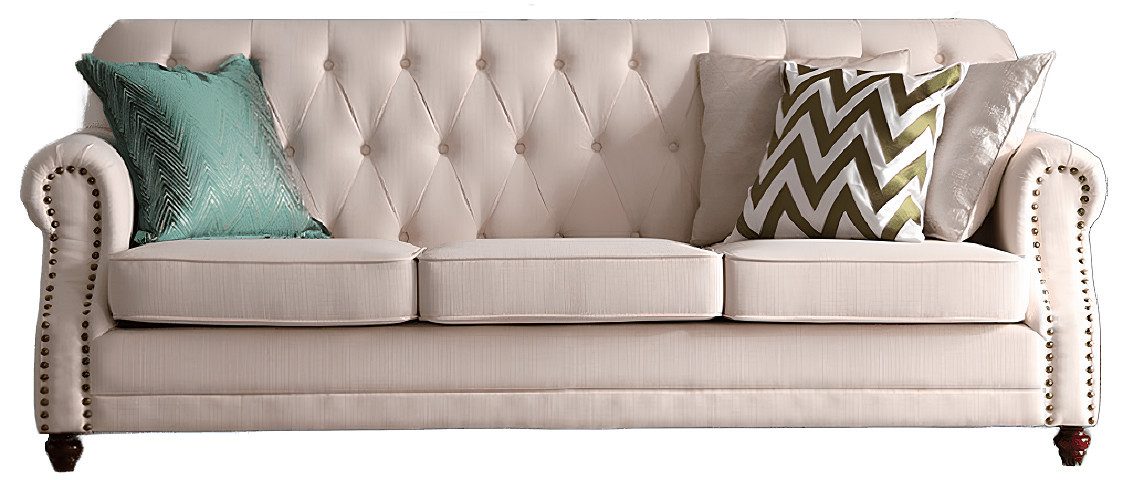 Xlmoebel Chesterfield-Sofa Elegantes Chesterfield-Sofa in hochwertigem Stoff mit Relax-Funktion, 1 Teile, Hergestellt in Europa