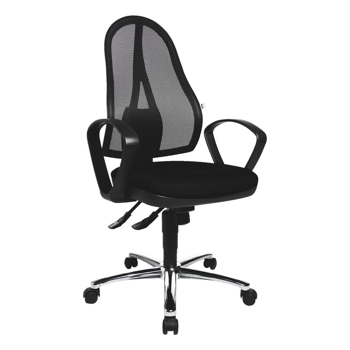 Otto Office  Office Schreibtischstuhl Standard, mit festen Armlehnen und Spezial-Muldensitz schwarz | Drehstühle