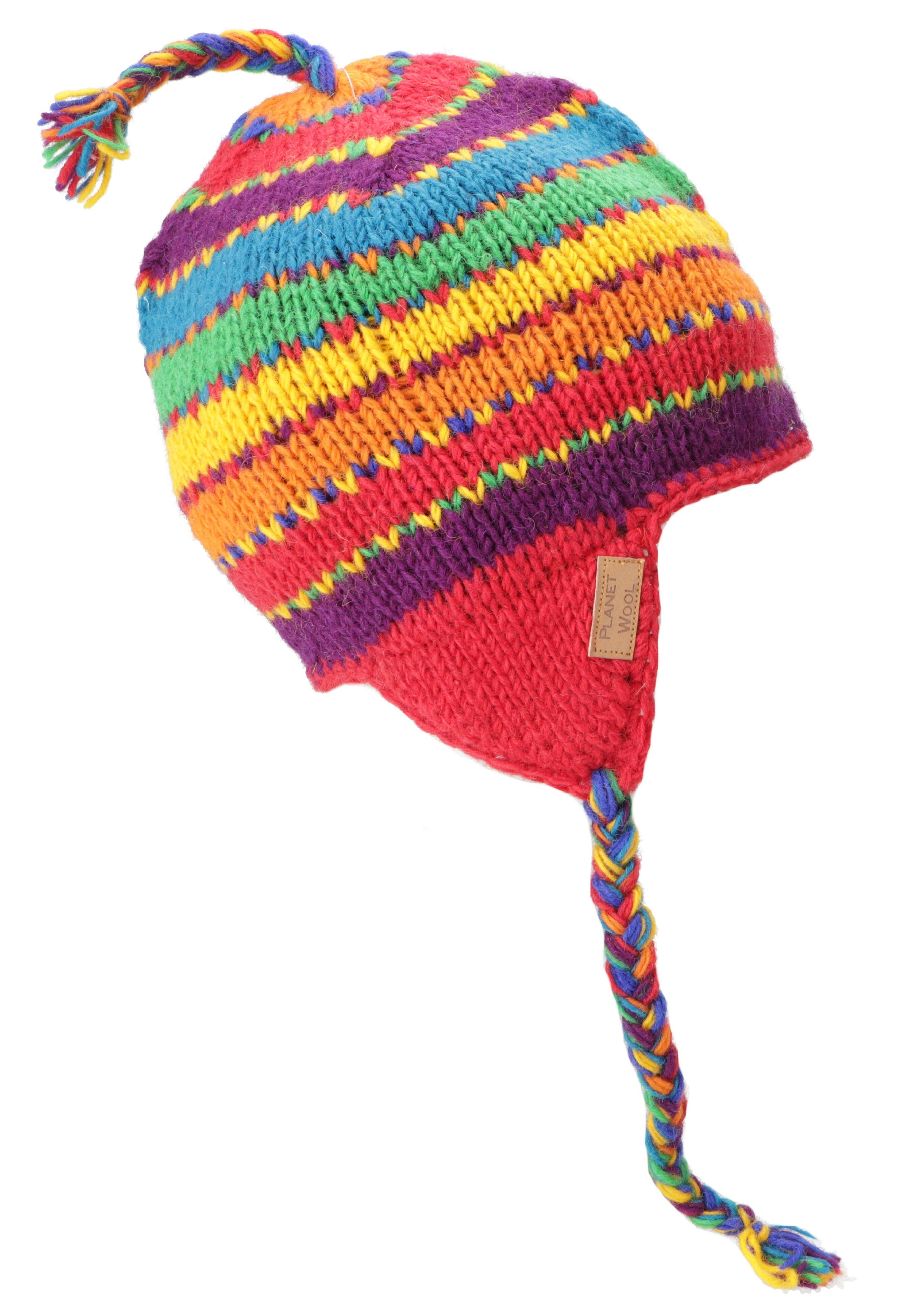 Guru-Shop Strickmütze Wollmütze mit Ohrenklappen, Norwegermütze,.. günstig online kaufen