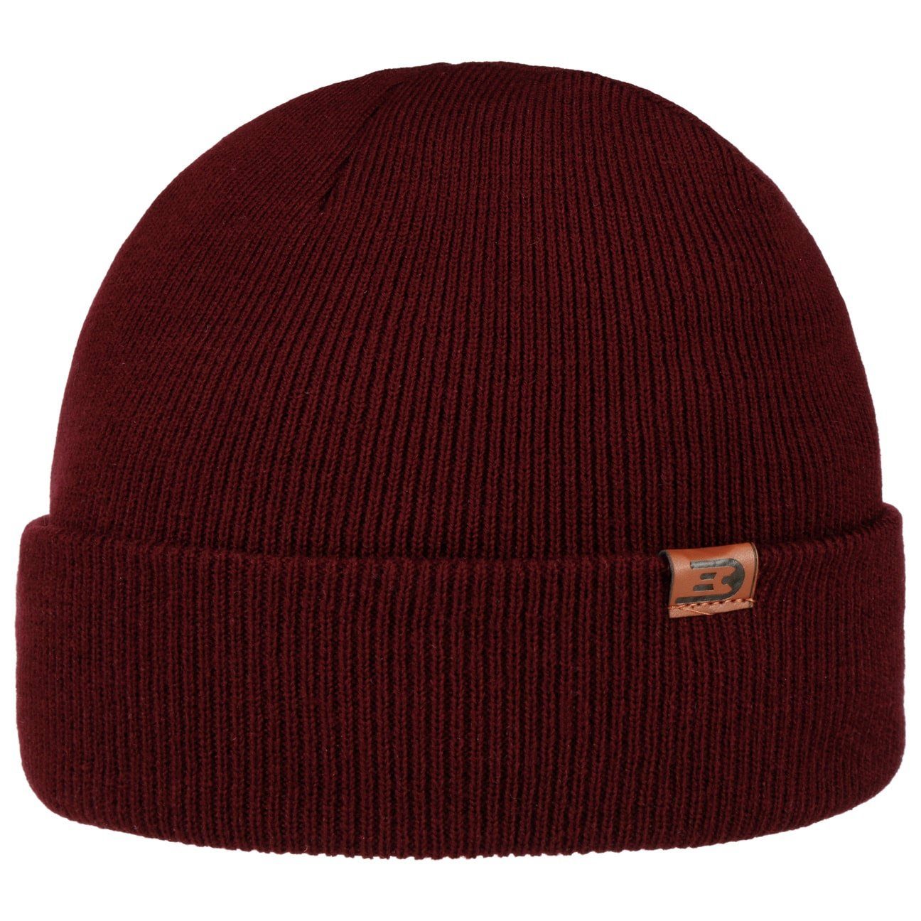 mit CapUniverse Umschlag Beanie bordeaux (1-St) Strickmütze