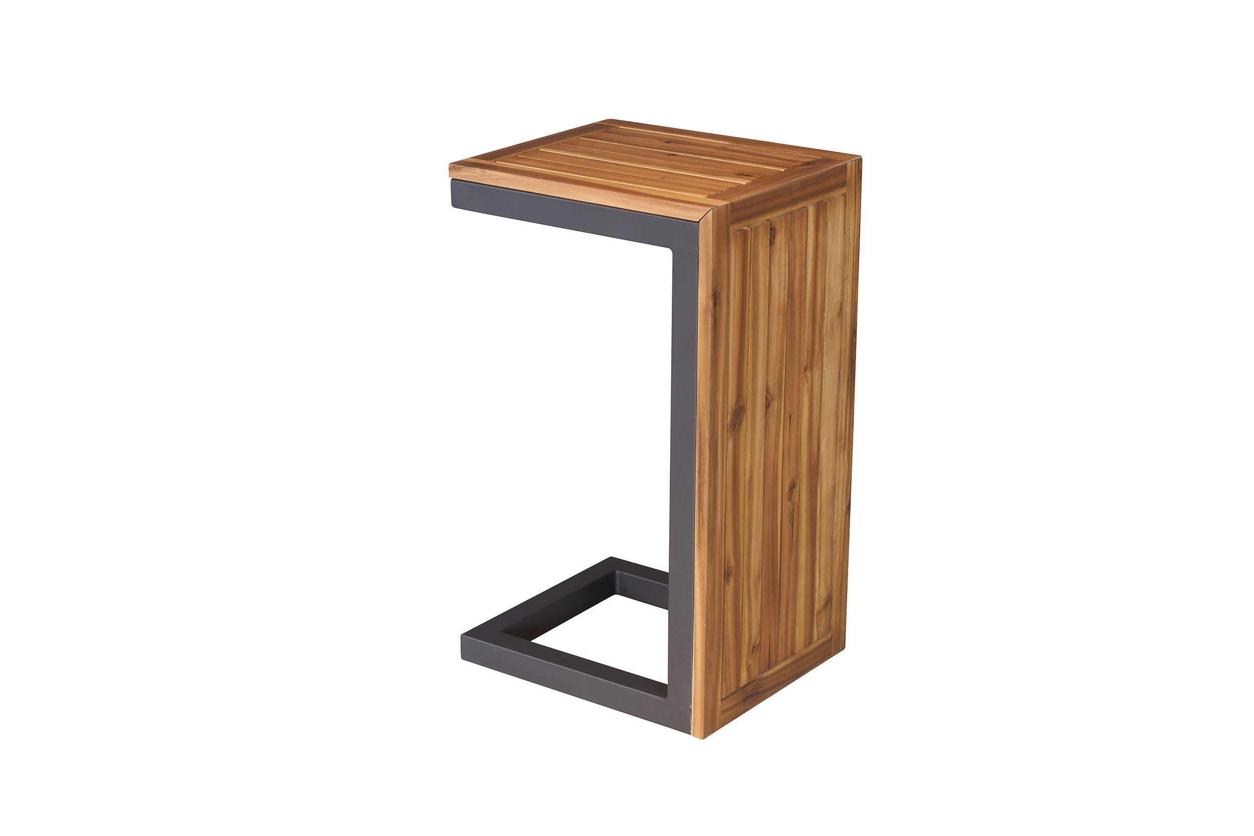 dasmöbelwerk Gartenlounge-Set Gartenlounge Loungeset Ecksofa Nairobi Aluminium Akazie anthrazit, (3-tlg), vielfältige Stellmöglichkeiten