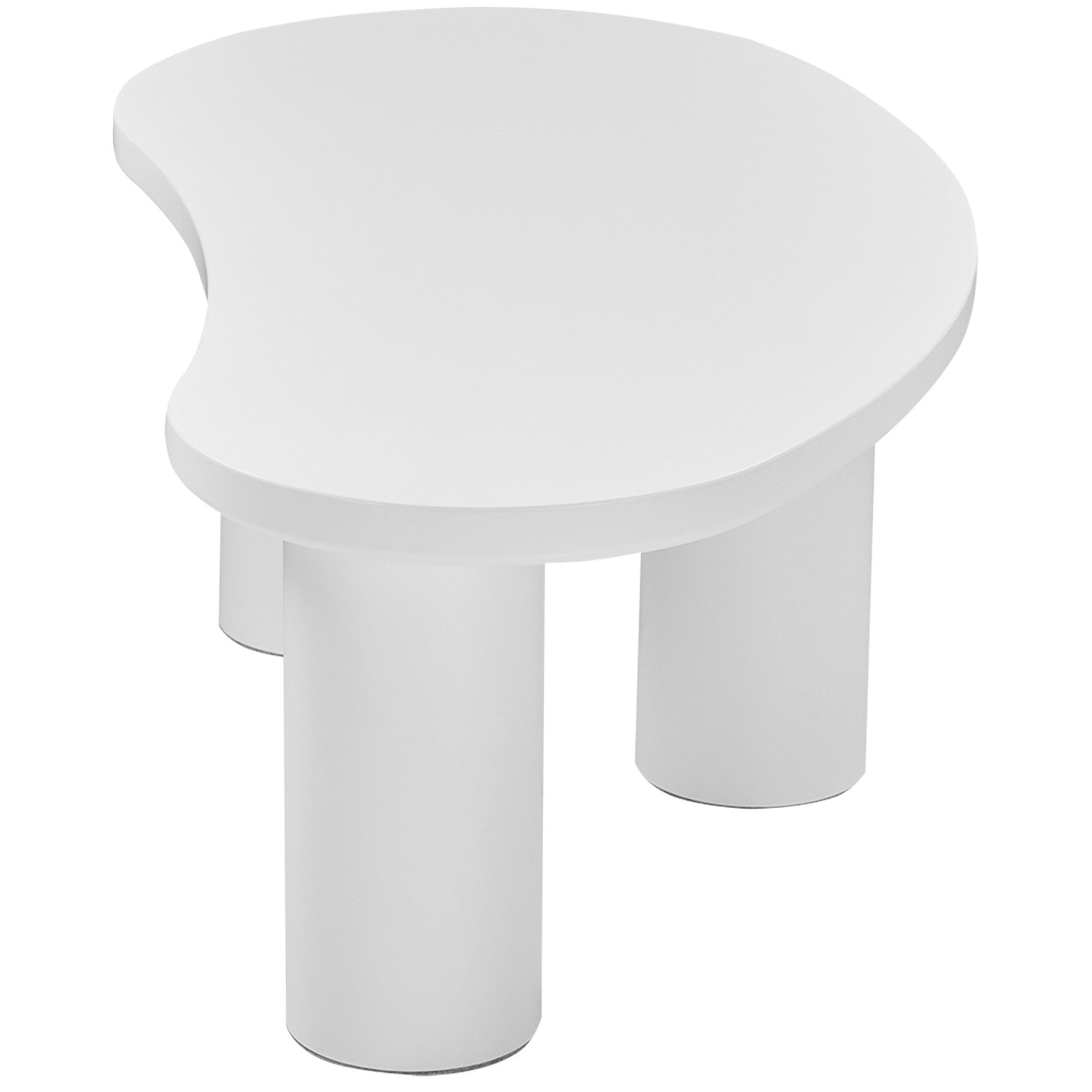 MODFU Couchtisch Beistelltisch Scandi (Wohnzimmertisch, 1-St), mit MDF-Tischplatte, PVC-Beine und Filzunterlage