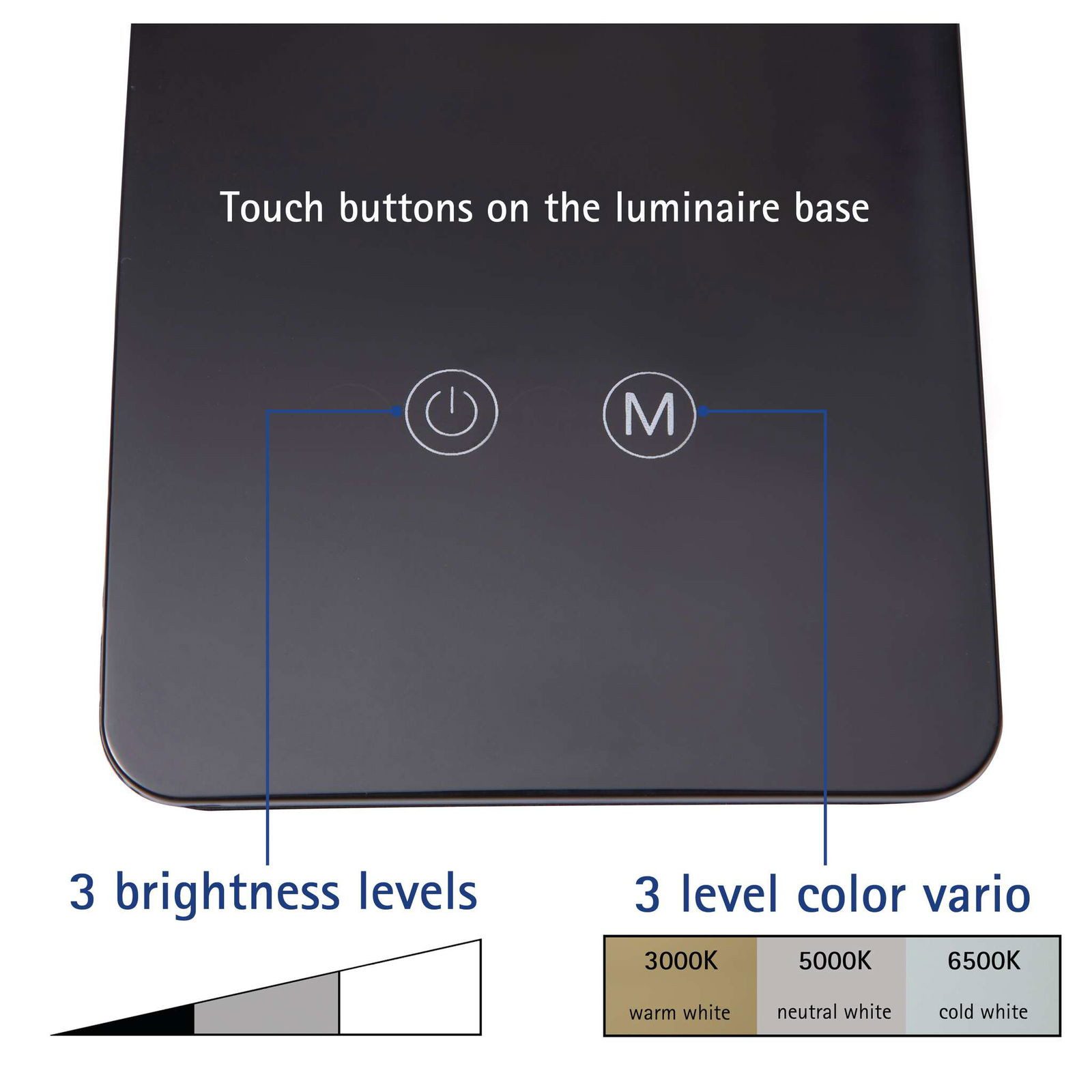 MAUL Tischleuchte LED-Tischleuchte MAULpearly colour vario, dimmbar, LED wechselbar