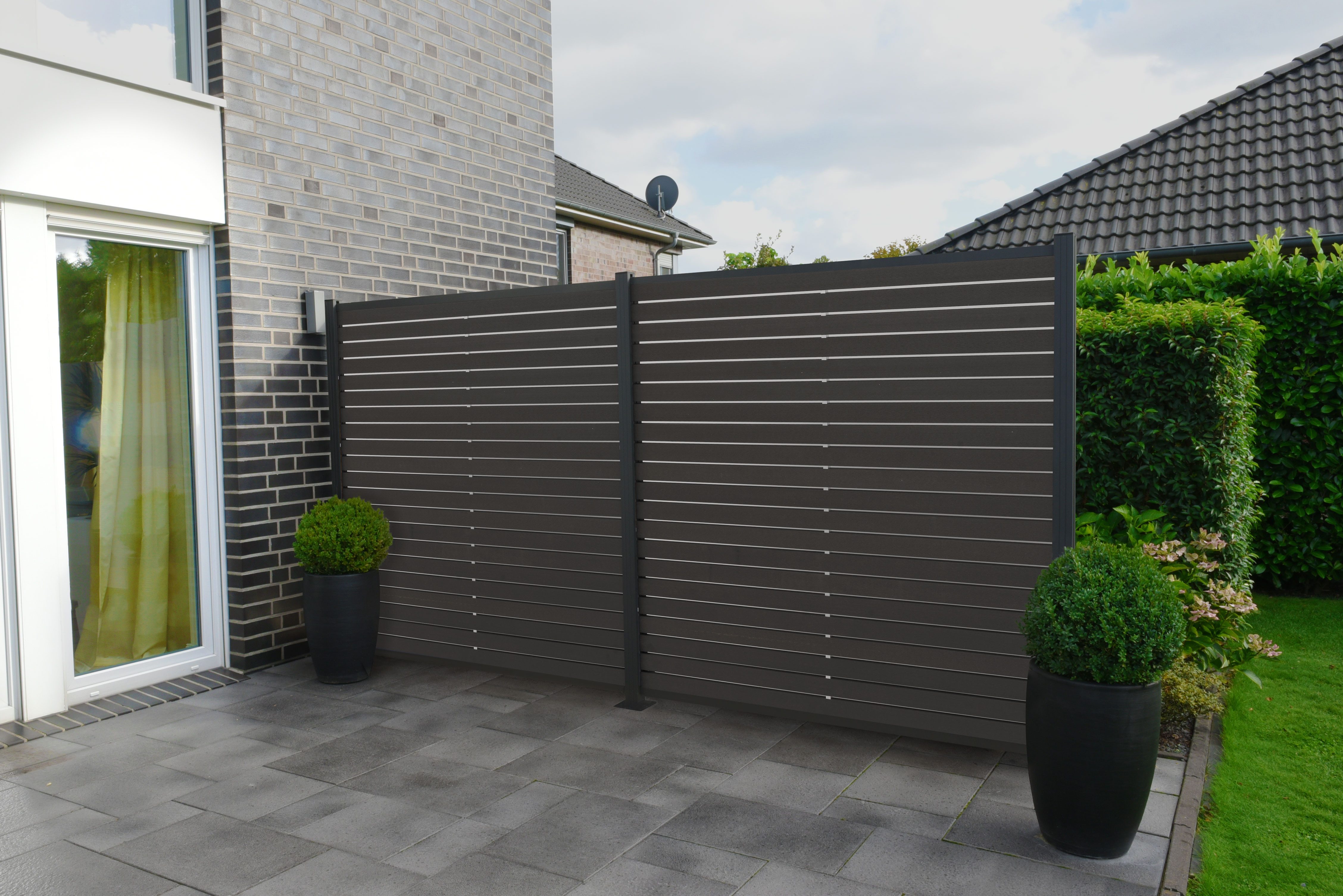 GartenLand Zaun Stockholm WPC Rhombus ca. günstig online kaufen