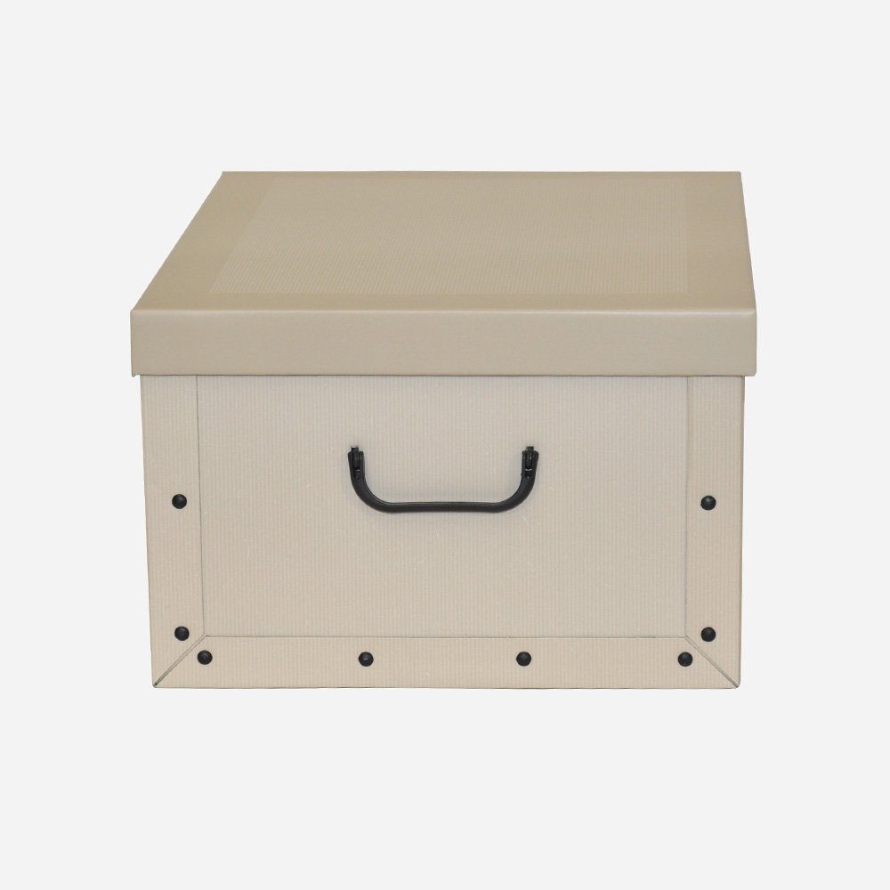 Kreher Aufbewahrungsbox Aufbewahrungsbox, Dekokarton - Motiv: Classic White