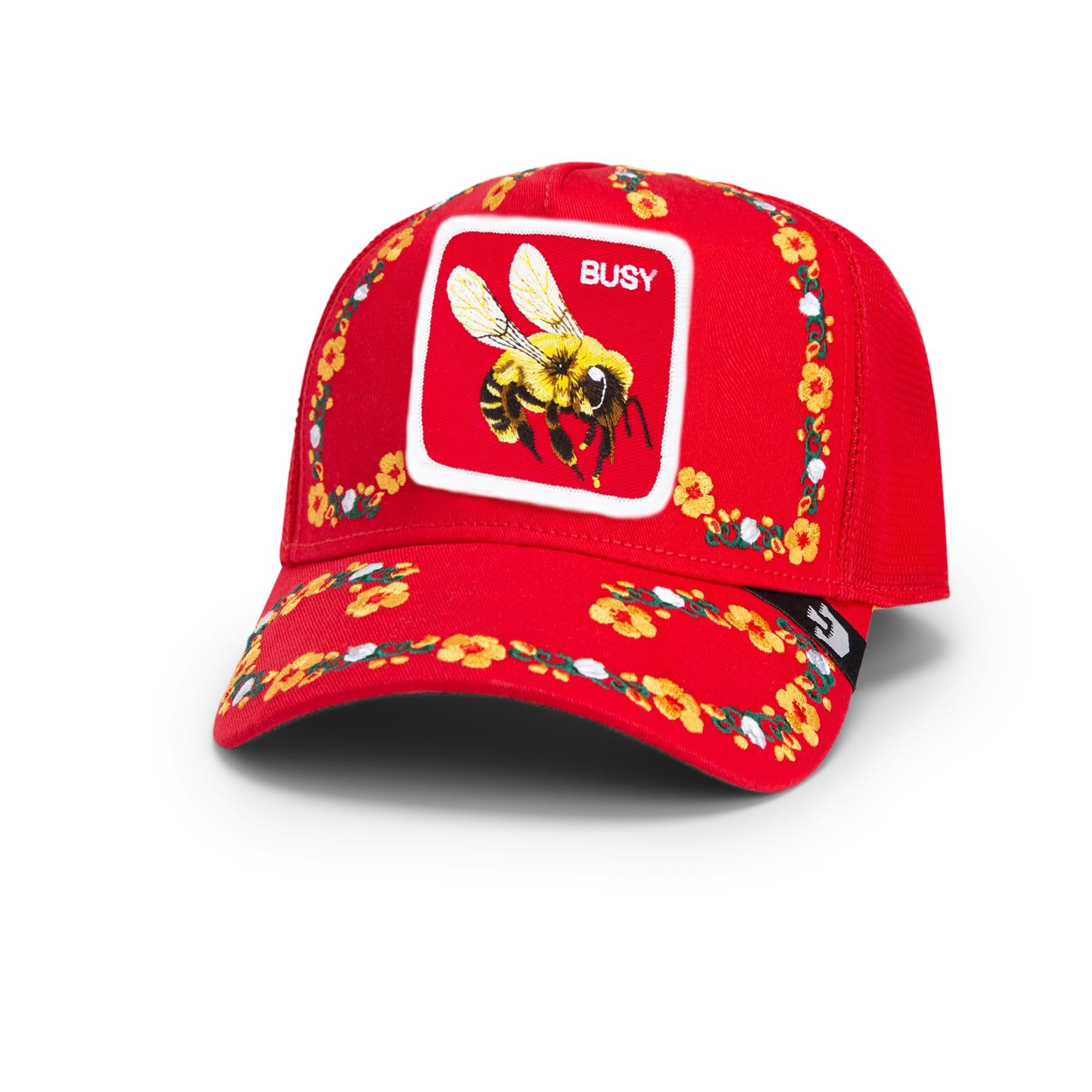 GOORIN Bros. Trucker Cap Goorin Bros. Trucker Cap - Smell the Flowers - Flora Fauna Red (Basecap, Meshcap, Trucker Kappe)