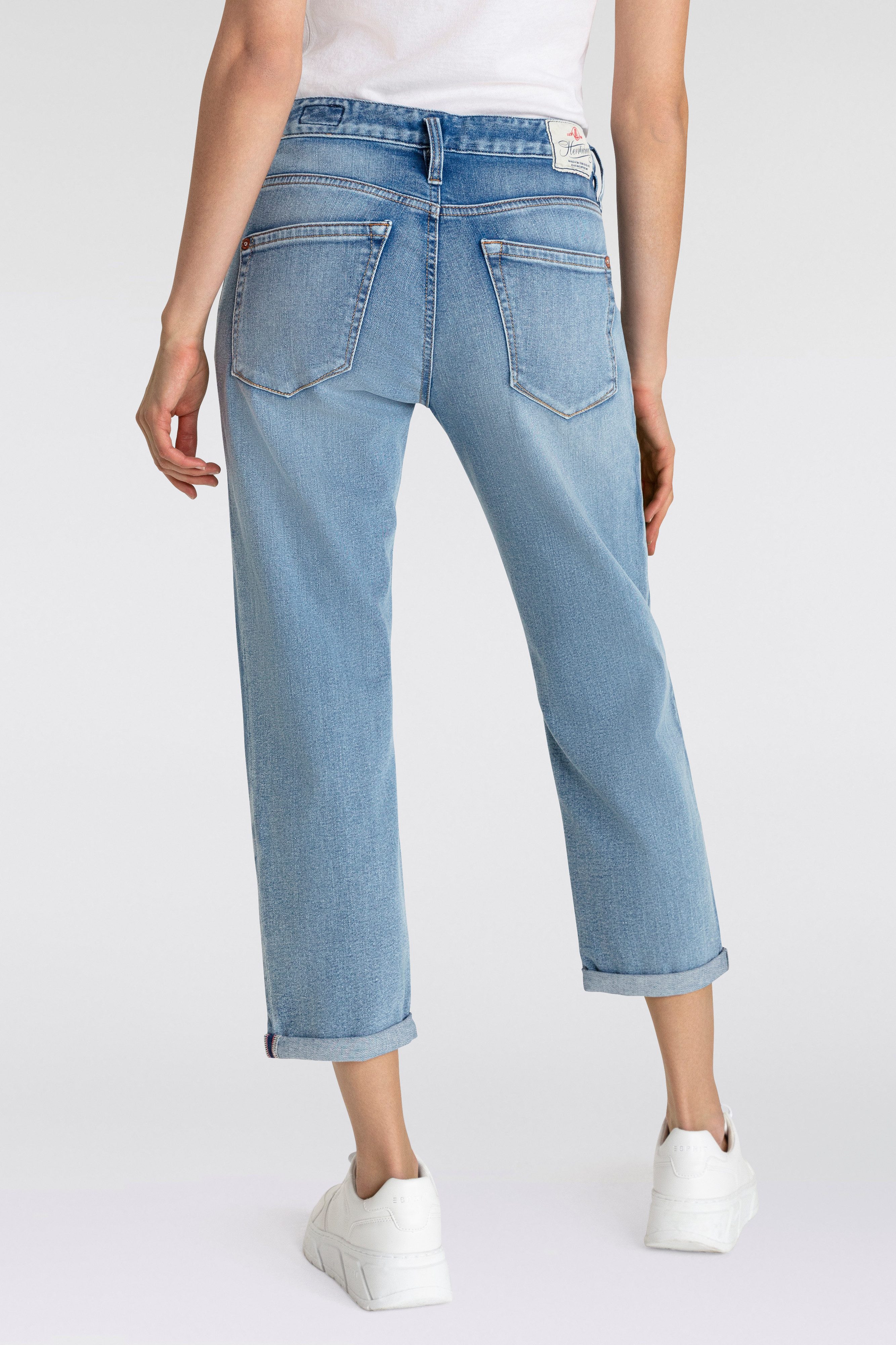 Herrlicher 7/8-Jeans Shyra Tap Denim mit Abnähern vorn günstig online kaufen