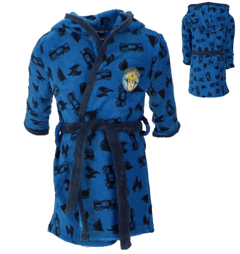 Javoli.com Kinderbademantel Feuerwehrmann Sam Blue Flame Kinderbademantel