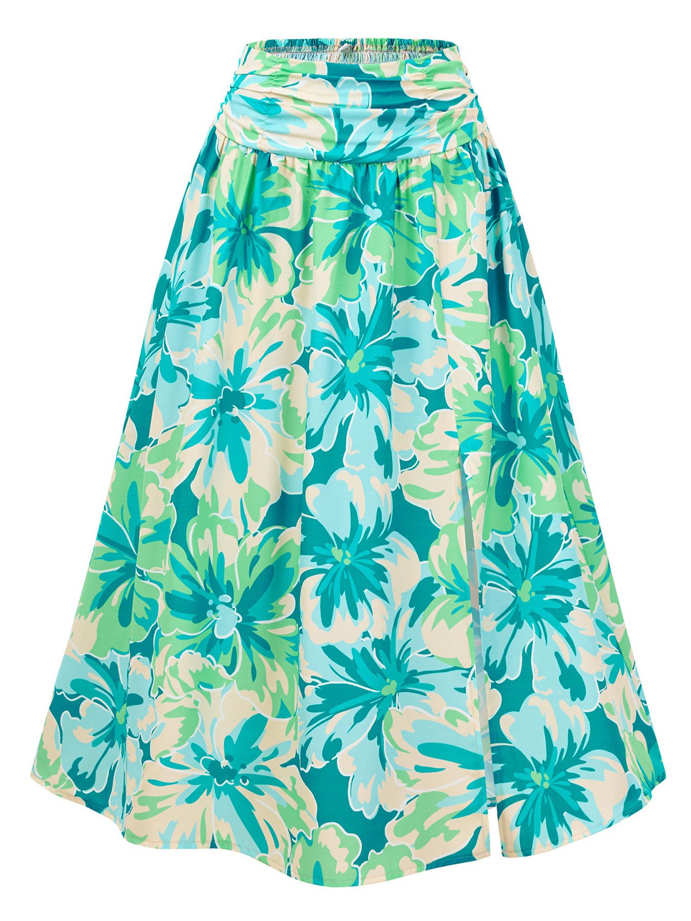 DEBAIJIA Midirock Damen Röcke Sommer Floral Gedruckt Lässiger Elegant günstig online kaufen