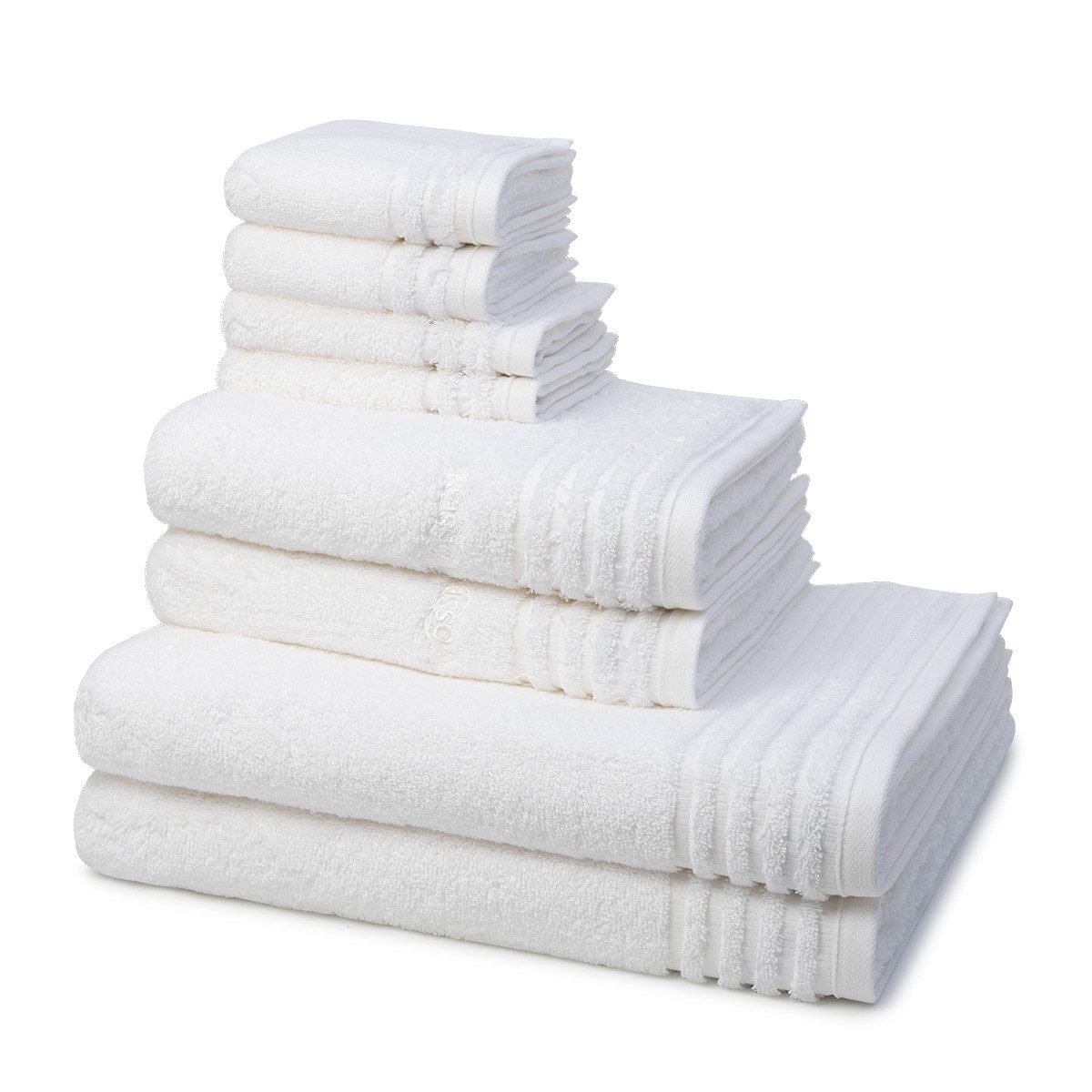 Vossen Handtuch Set Vienna Style Supersoft, Frottee (Spar-Set, 8-St), 2 X Seif- 2 X Gäste- 2 X Dusch- 2 X Handtuch im Set - Baumwolle