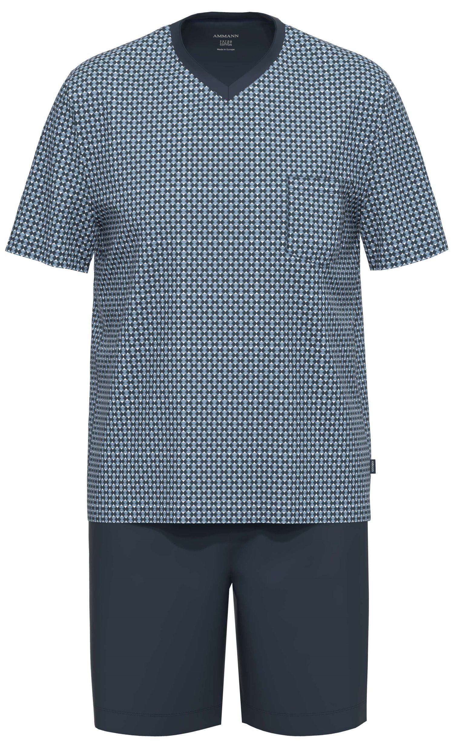 Ammann Shorty Herren Pyjama kurz (2 tlg) Baumwolle günstig online kaufen