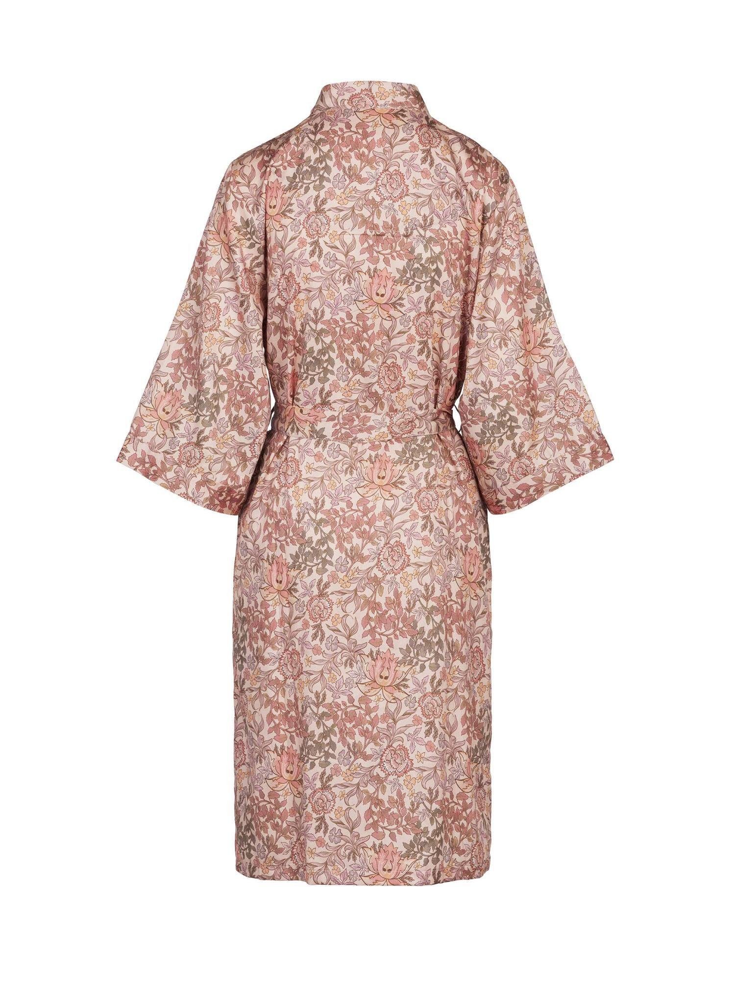 Essenza Kimono Sarai Ophelia, Kurzform, Gürtel, mit Baumwolle, Kimono-Kragen, Blumenprint