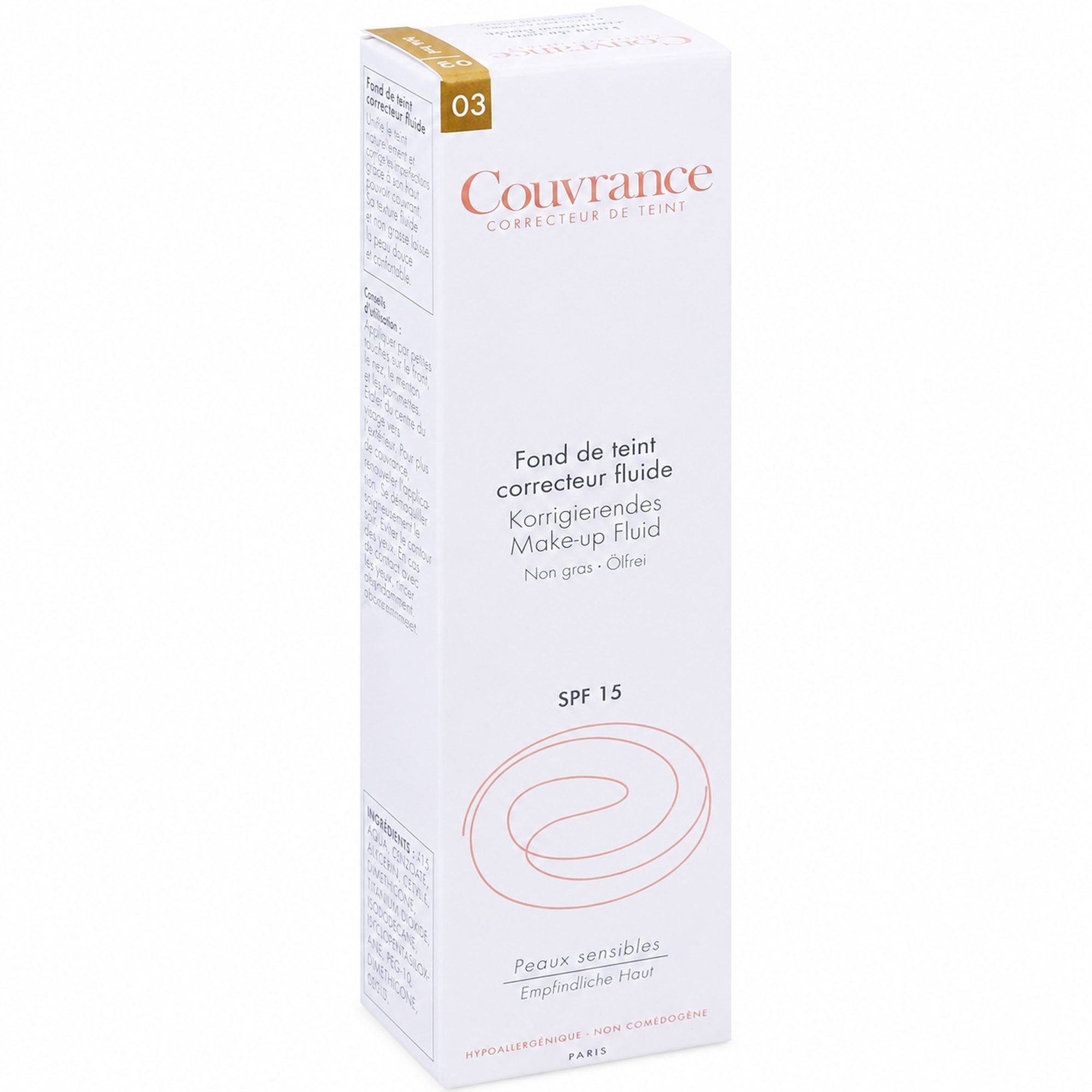 Avene Feuchtigkeitscreme Couvrance korrigier.Make-up Fluid sand 3.0