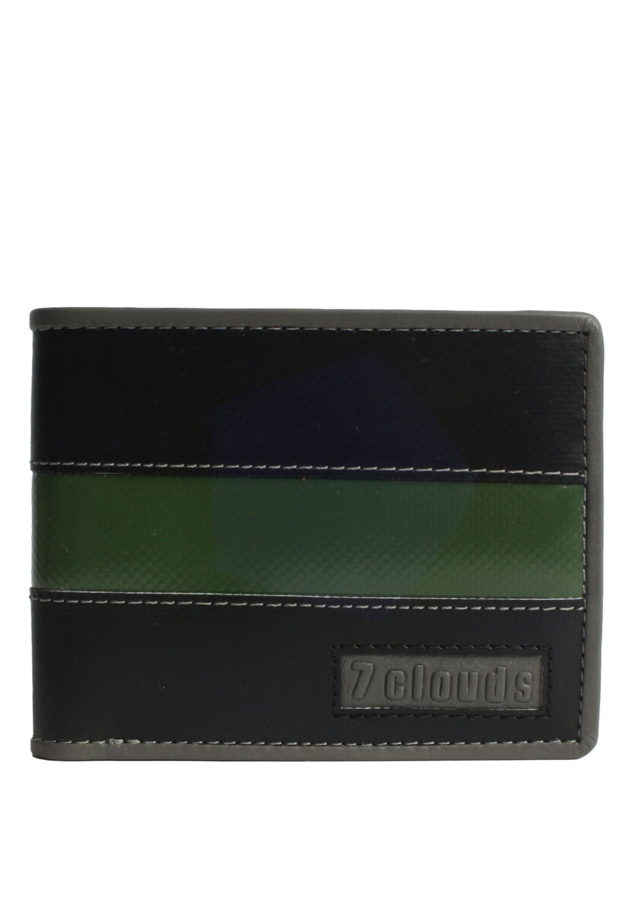 7clouds Geldbörse Mekun 7.1, Artikel aus fairer Produktion (amfori BSCI) black-junglegreen-black