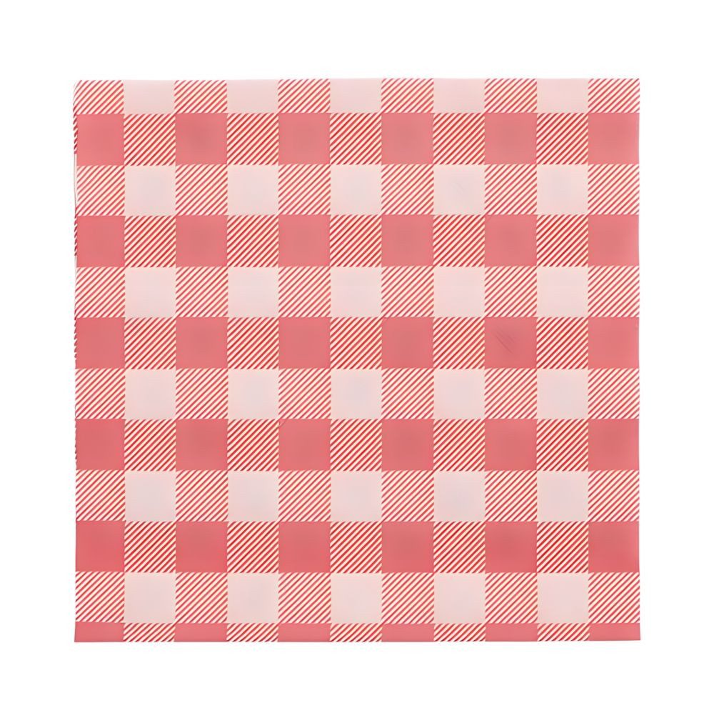 PAPSTAR Papierserviette 100 x Servietten, 1-lagig 1/4-Falz 33 cm x 33 cm rot/weiss Vichy Karo