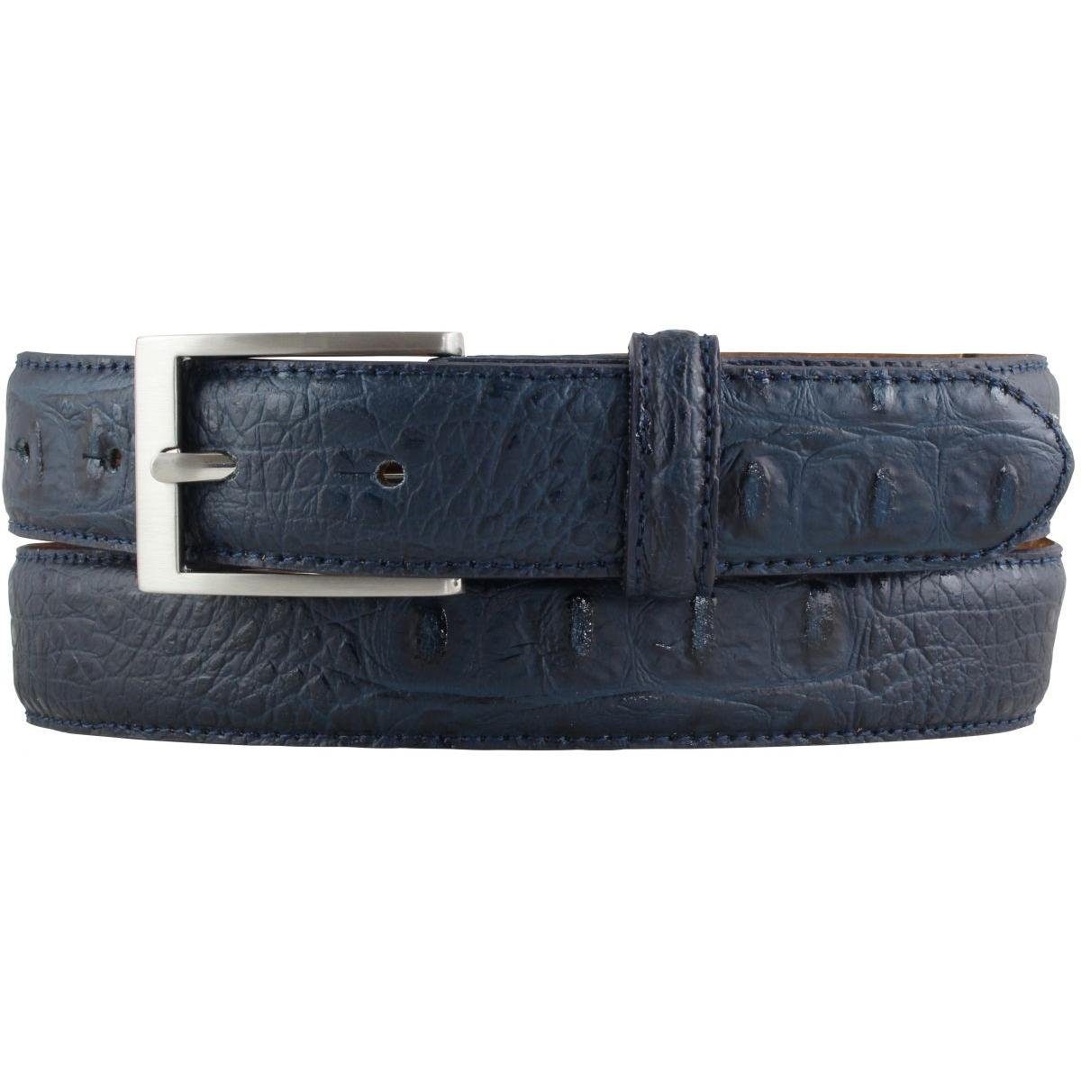 BELTINGER Ledergürtel Gürtel mit Krokoprägung 3 cm - Leder-Gürtel für Damen Herren 30mm Krok (1-St)