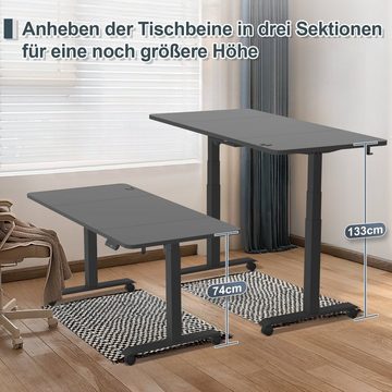 HOMALL Schreibtisch Höhenverstellbar Elektrisch Ergonomisch tisch 160/180cm