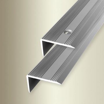 PROVISTON Winkelprofil Aluminium, 30 x 2500 mm, Silber, Treppenkanten- & Winkelprofile