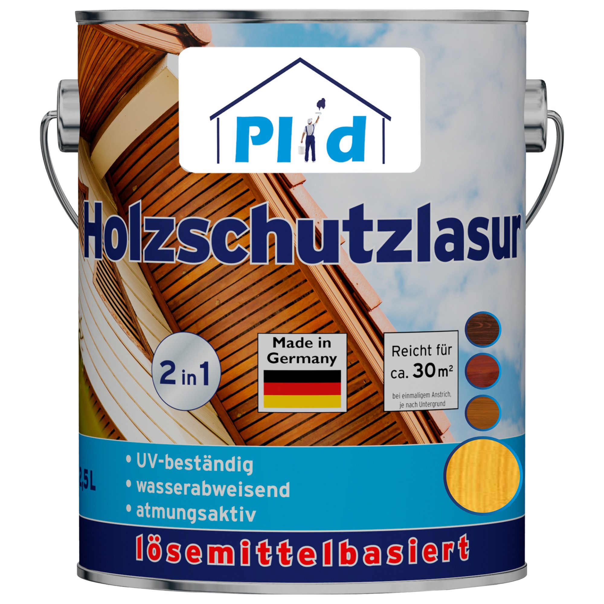 plid Holzschutzlasur Holzschutzlasur Holzlasur Holzschutz Holzgrundierung Holzschutzgel, Schnelltrocknend