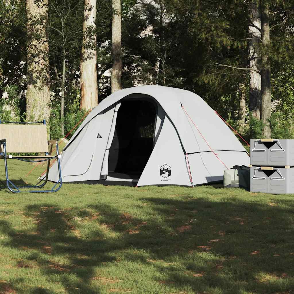 Faltzelt Campingzelt Kabine 218/263x252x128 cm Weiß