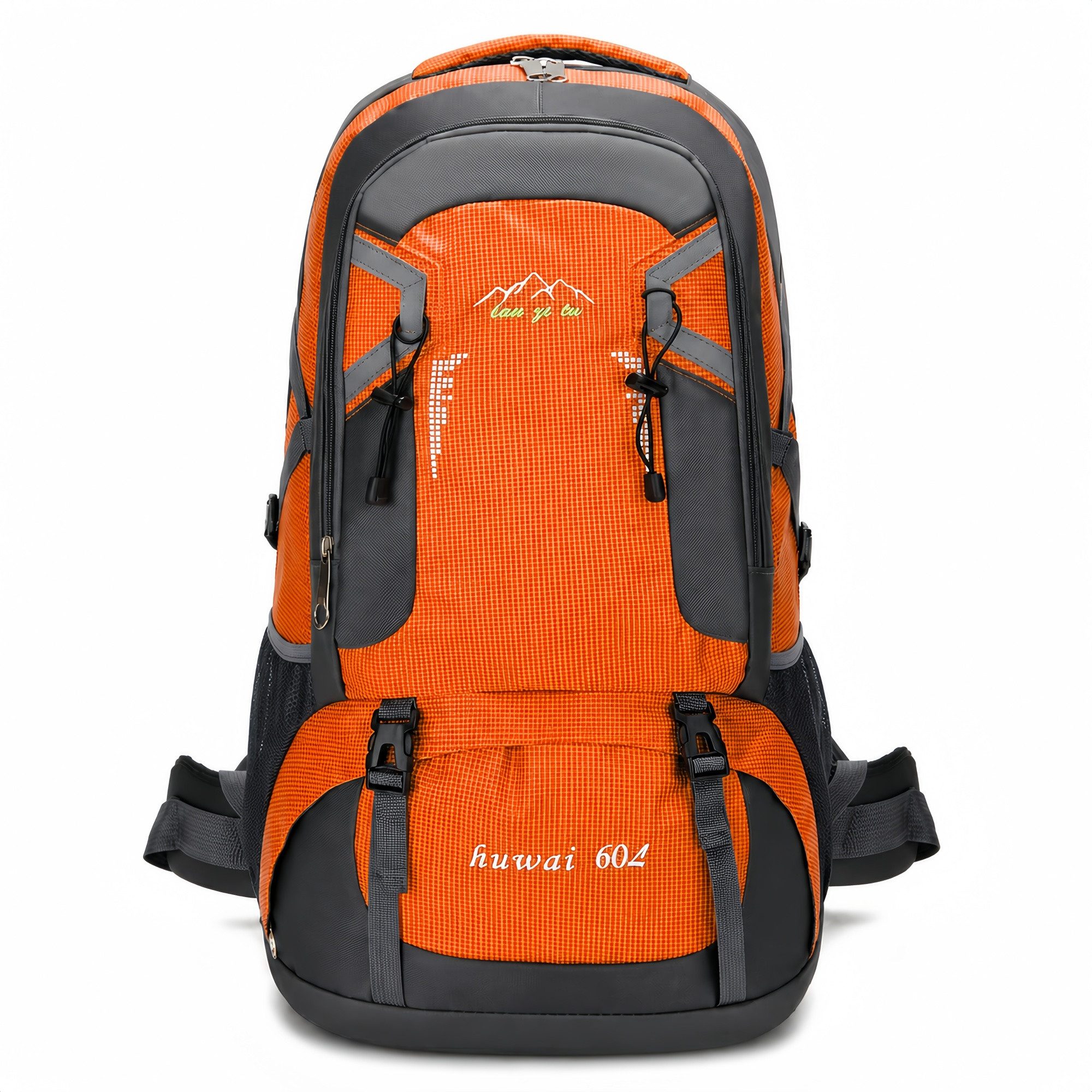 ibettertec Wanderrucksack Wanderrucksack 60L, Fahrradrucksack Radrucksack Fahrradrucksäcke (Sportrucksäcke Wander-Rucksack Motorradrucksack Biker-Rucksack, Wanderrucksack Trekkingrucksack Bergrucksack, wasserdichter), Herren & Damen mit Helmnetztasche,Tri