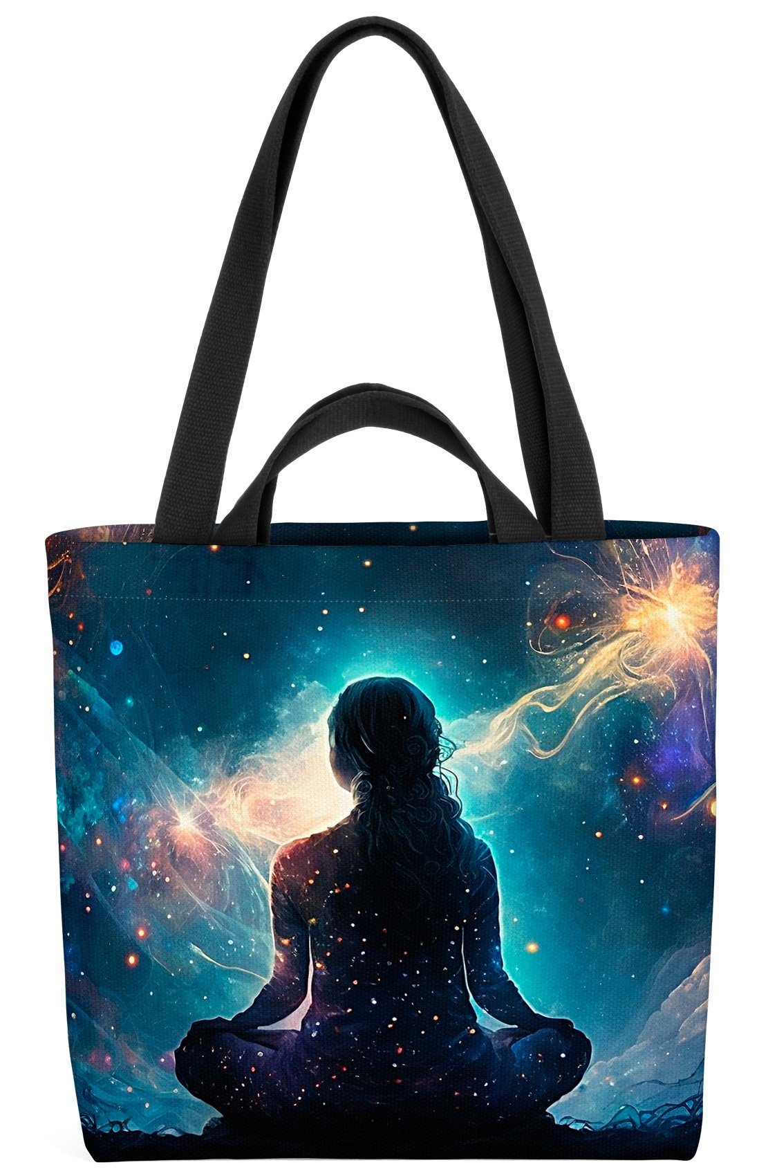 meditation gott Henkeltasche Spirit galaxie Universum meditieren ent wellness Yoga (1-tlg), VOID